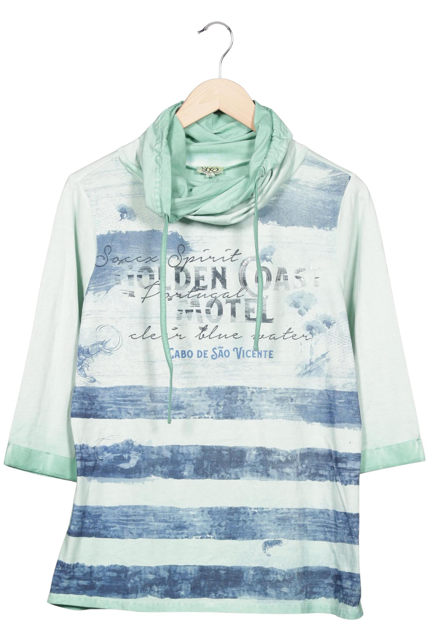 

Soccx Damen Langarmshirt, hellgrün, Gr. 42