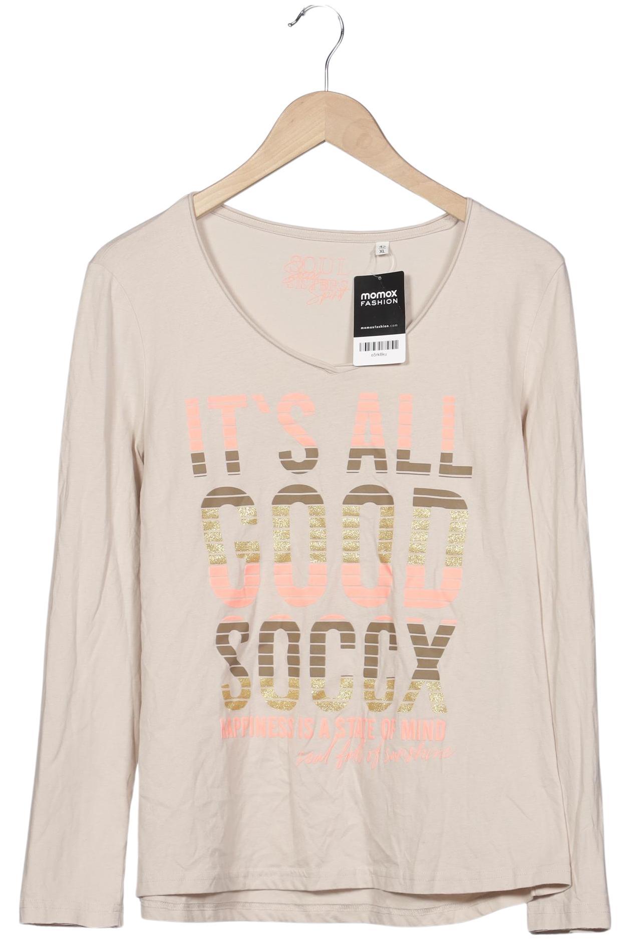 

Soccx Damen Langarmshirt, beige, Gr. 42