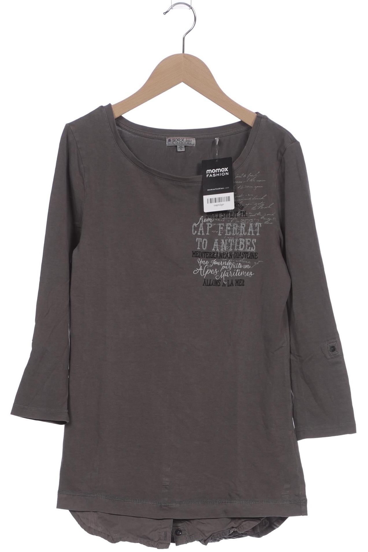 

Soccx Damen Langarmshirt, grau, Gr. 36