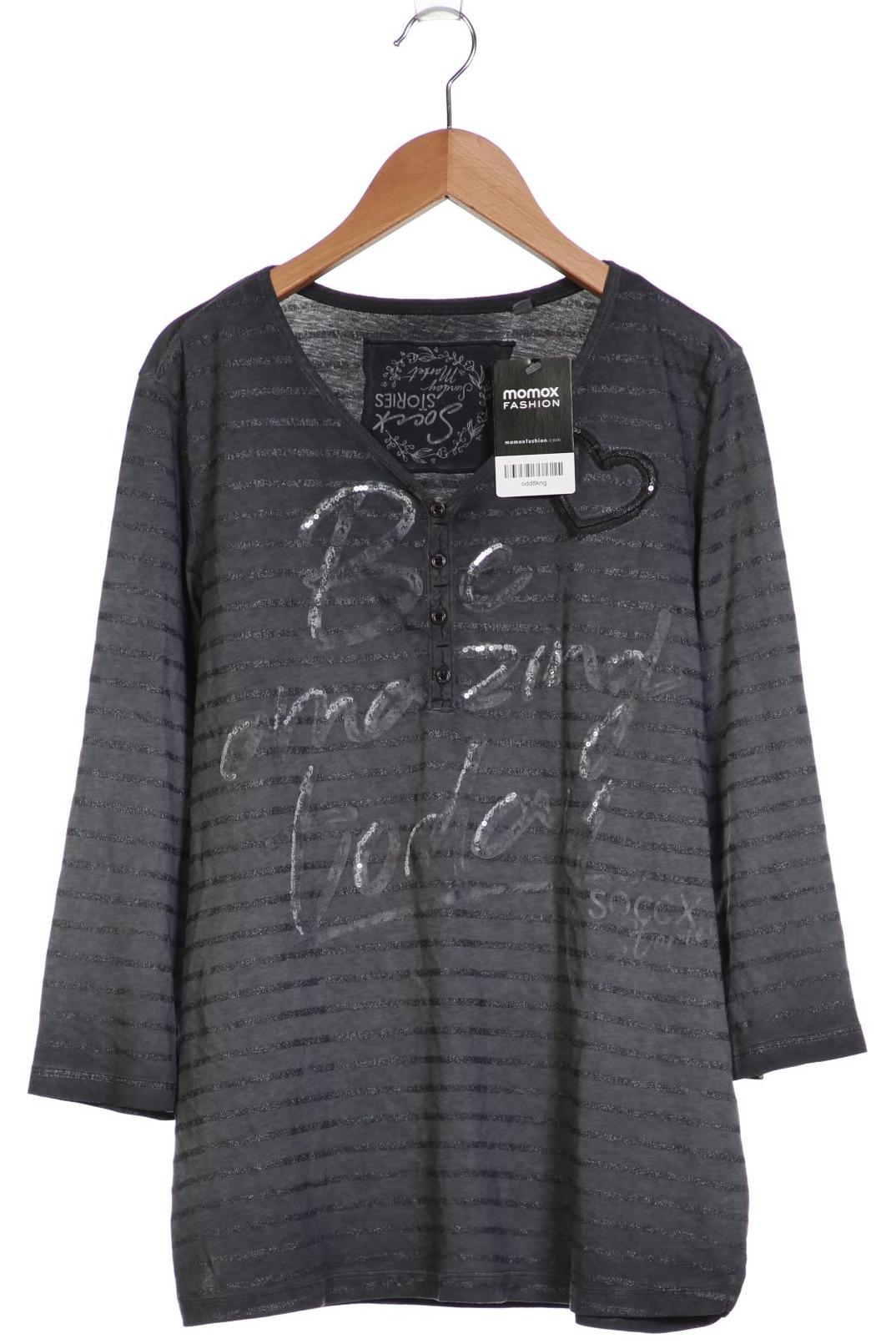 

Soccx Damen Langarmshirt, grau, Gr. 40