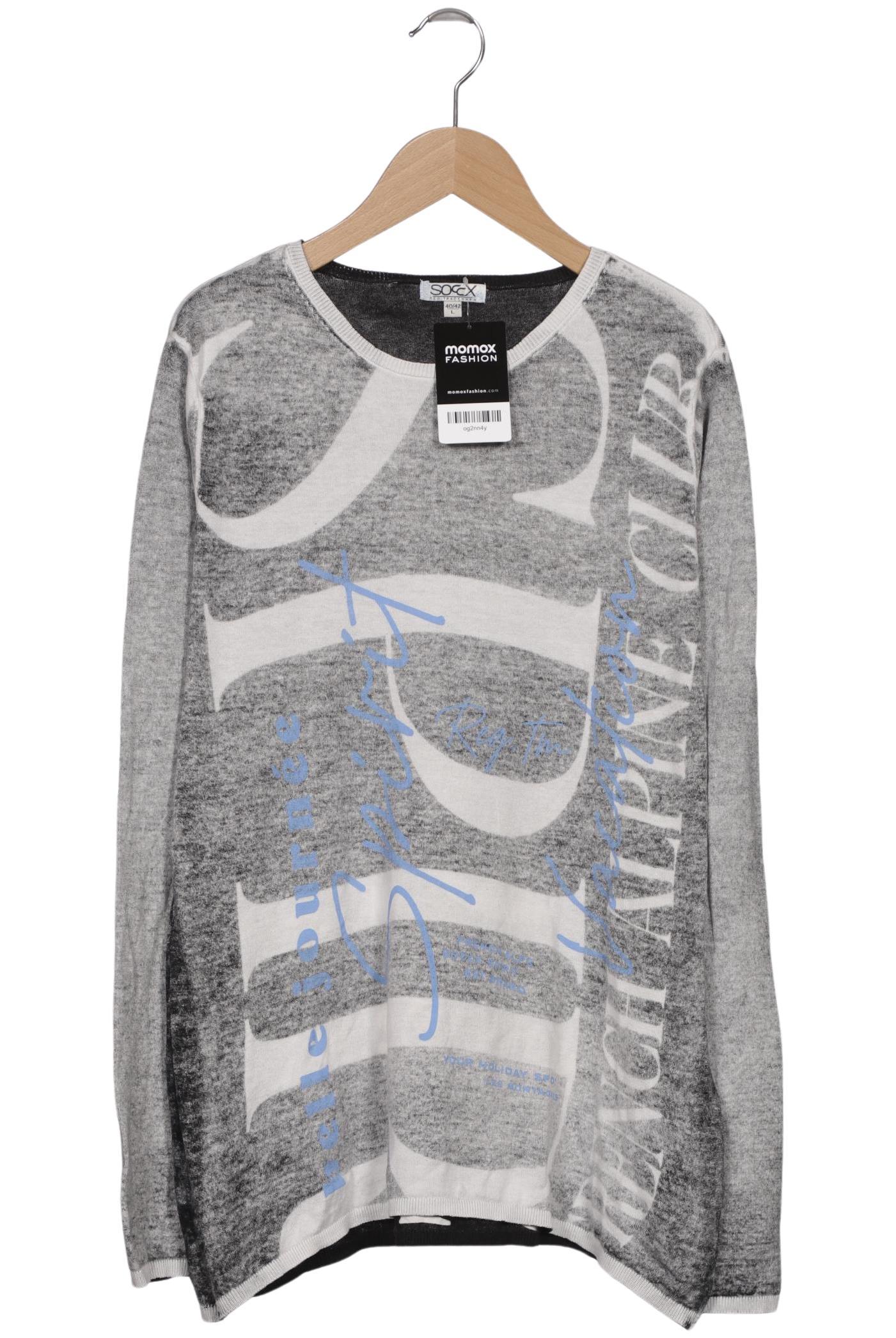 

Soccx Damen Langarmshirt, grau, Gr. 42