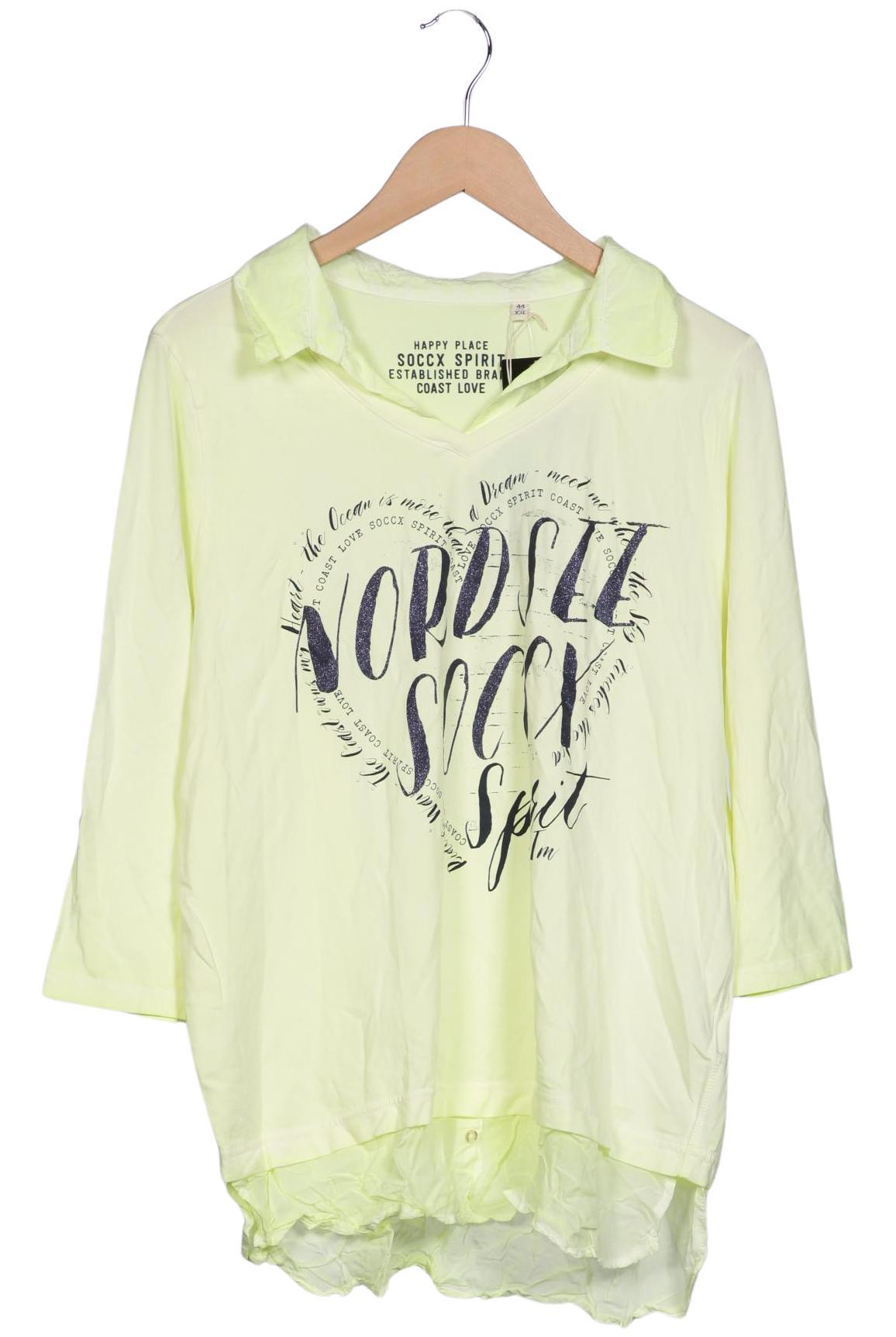 

Soccx Damen Langarmshirt, hellgrün, Gr. 44