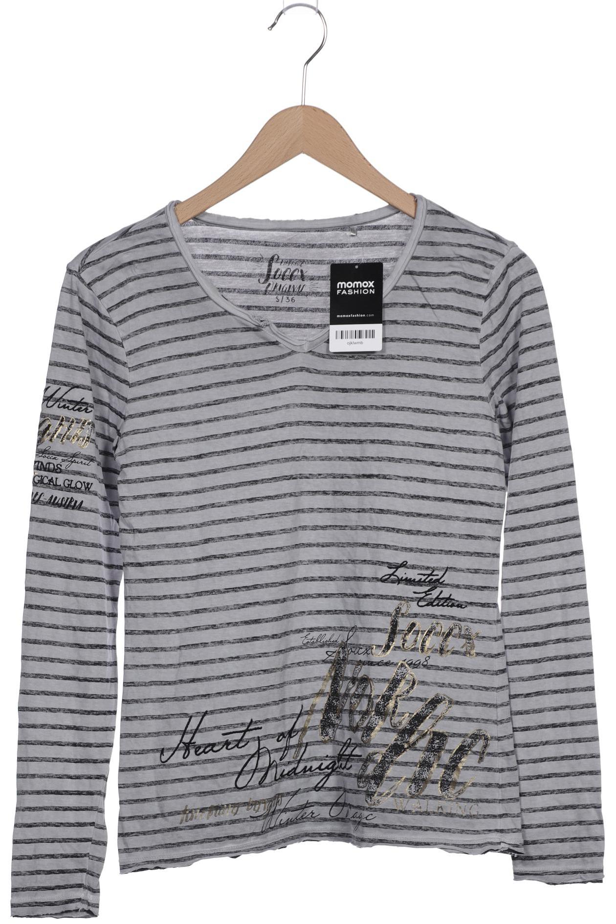 

Soccx Damen Langarmshirt, grau, Gr. 36