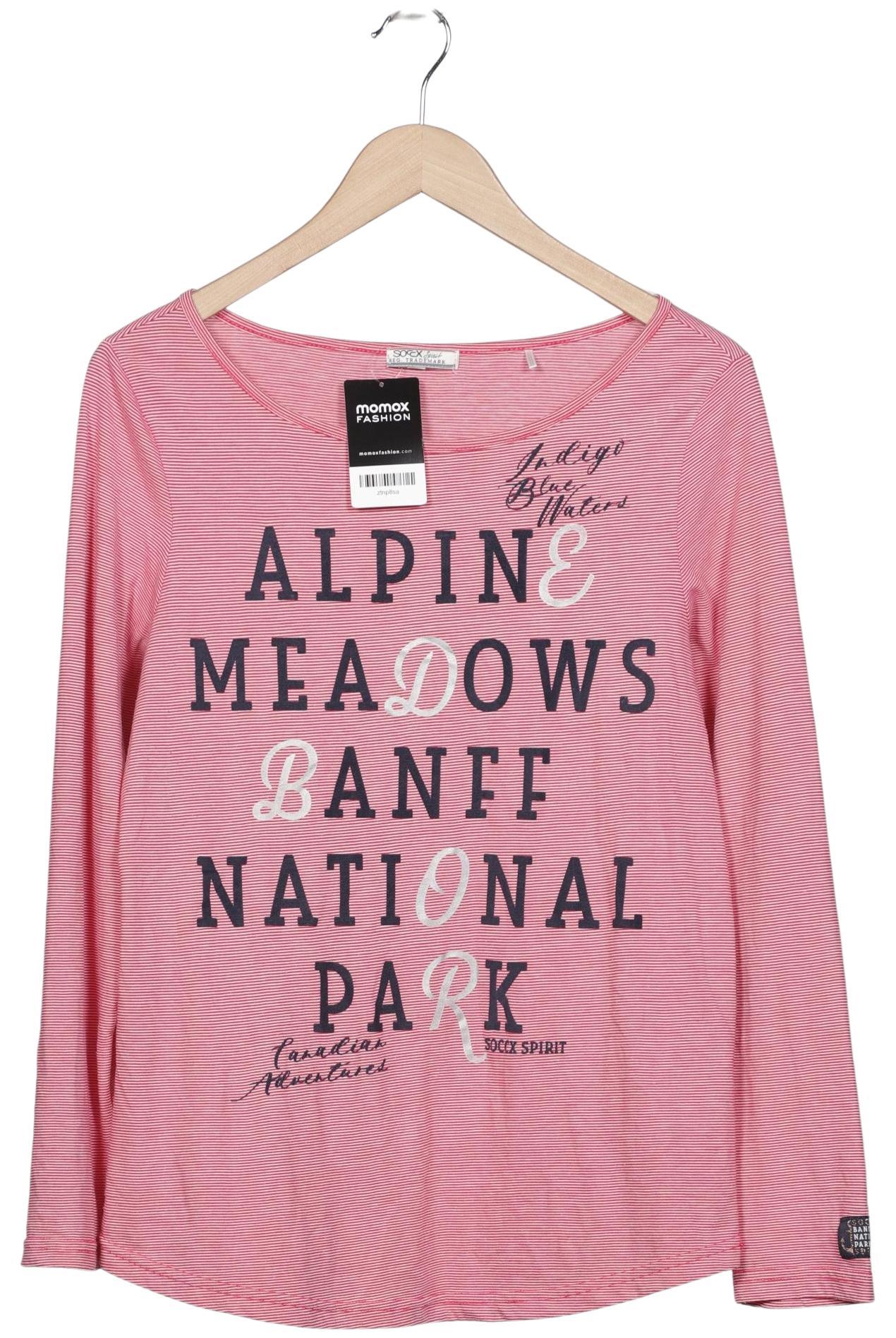 

Soccx Damen Langarmshirt, pink, Gr. 40