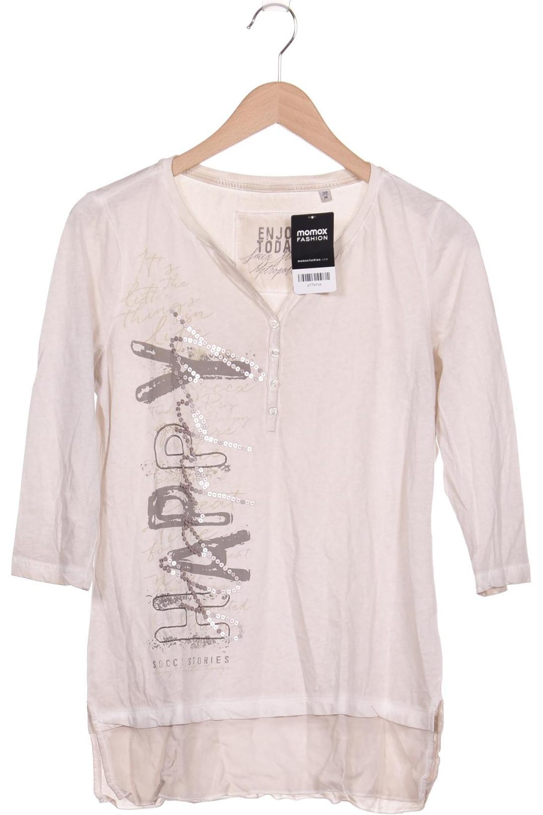 

SOCCX Damen Langarmshirt, beige