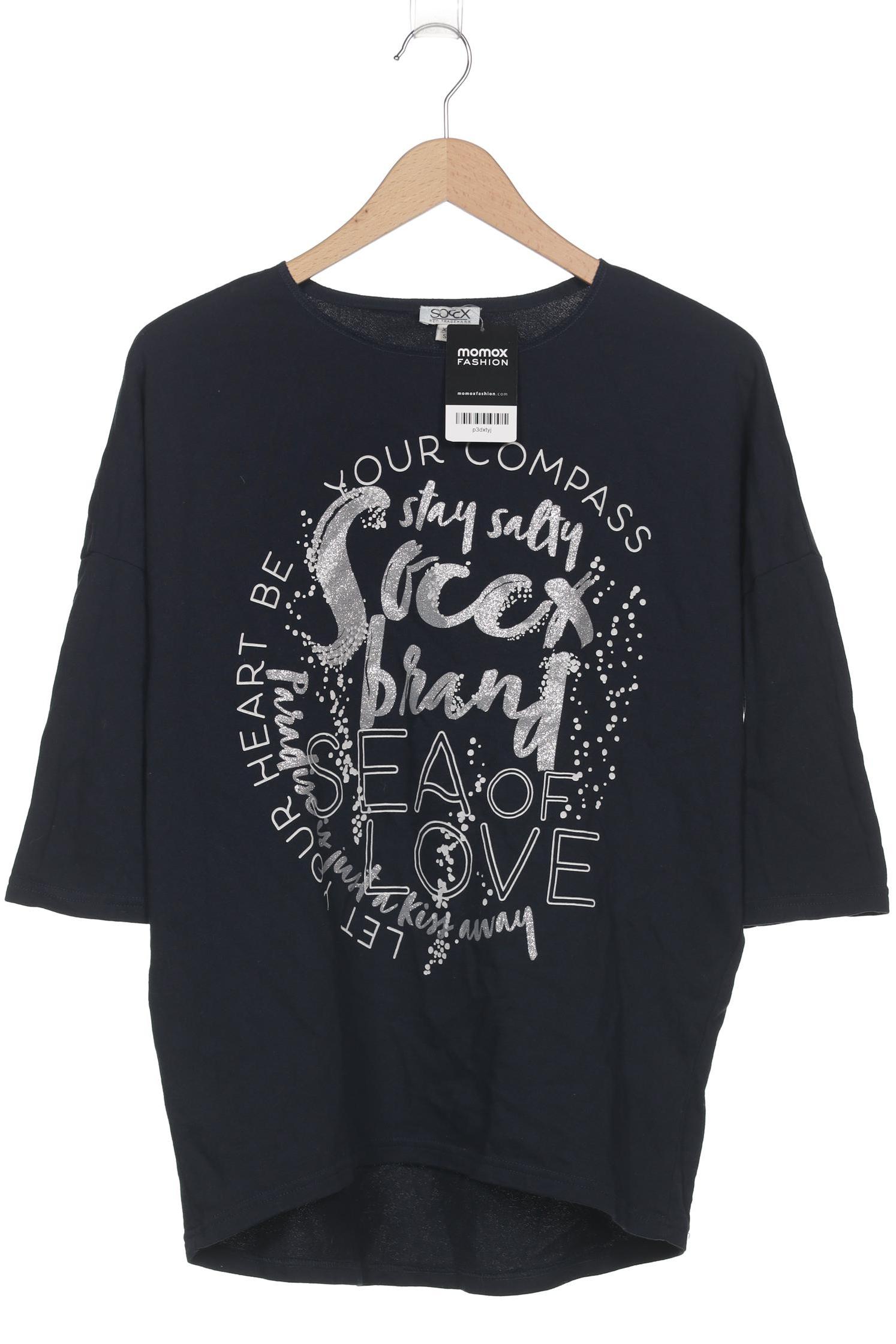 

Soccx Damen Langarmshirt, marineblau, Gr. 34