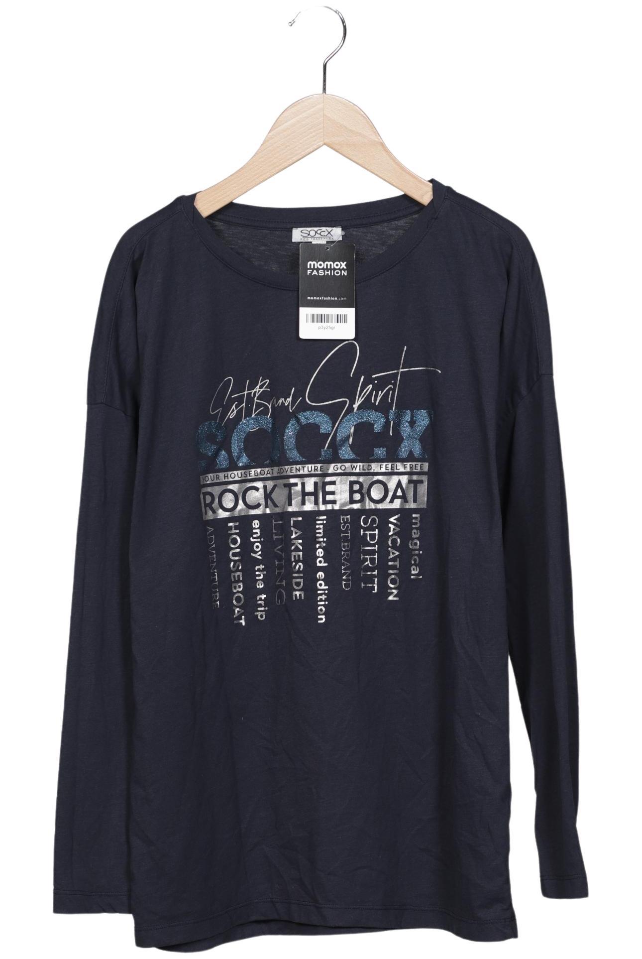 

Soccx Damen Langarmshirt, marineblau, Gr. 38