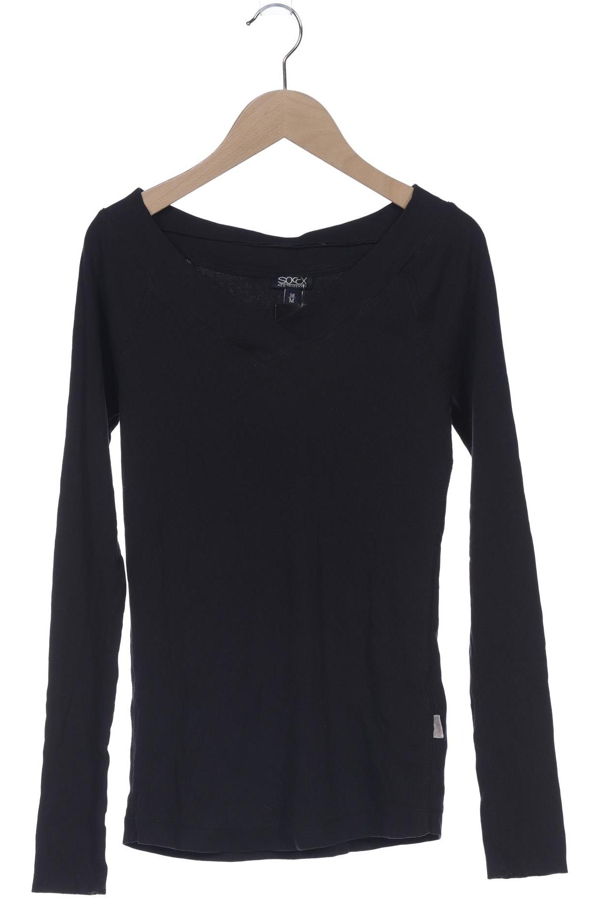 

Soccx Damen Langarmshirt, schwarz, Gr. 38