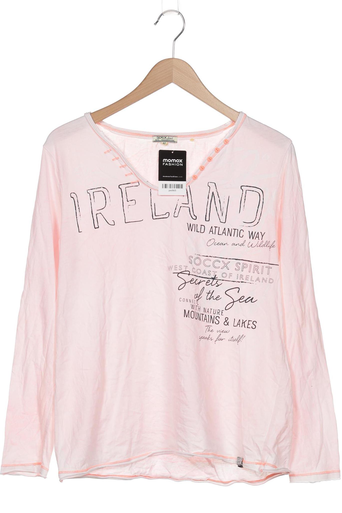 

Soccx Damen Langarmshirt, pink, Gr. 42