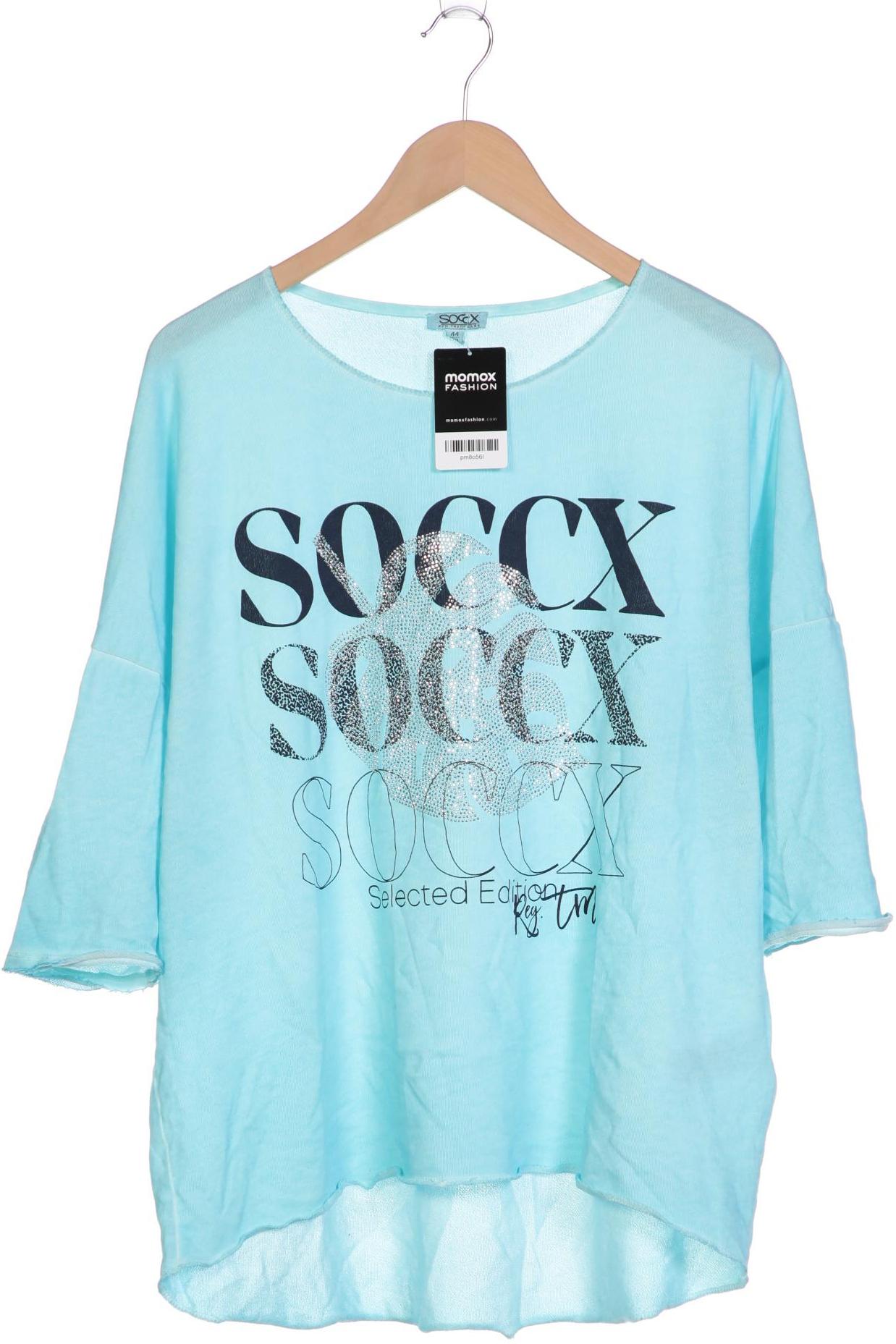 

SOCCX Damen Langarmshirt, blau