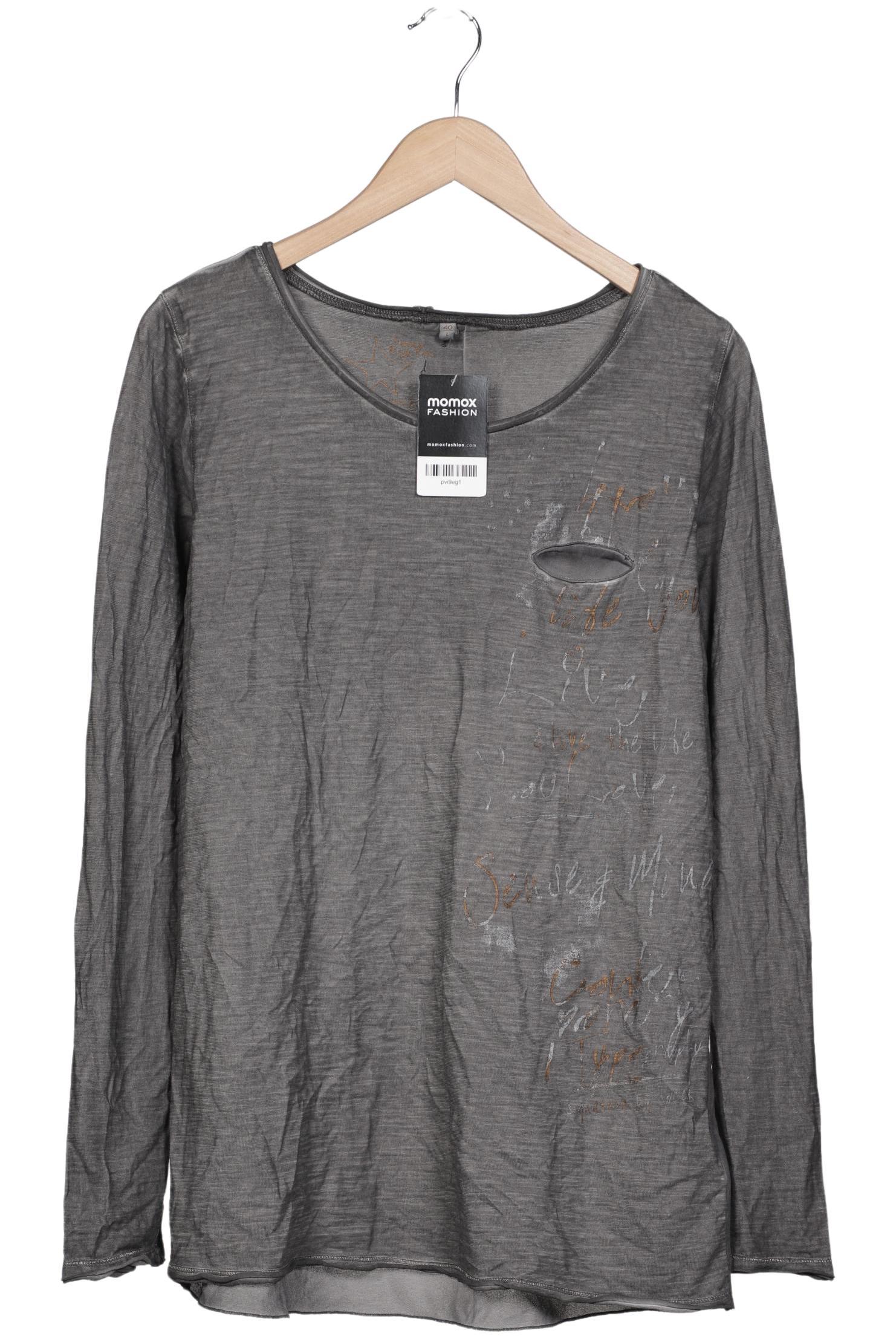 

Soccx Damen Langarmshirt, grau, Gr. 40