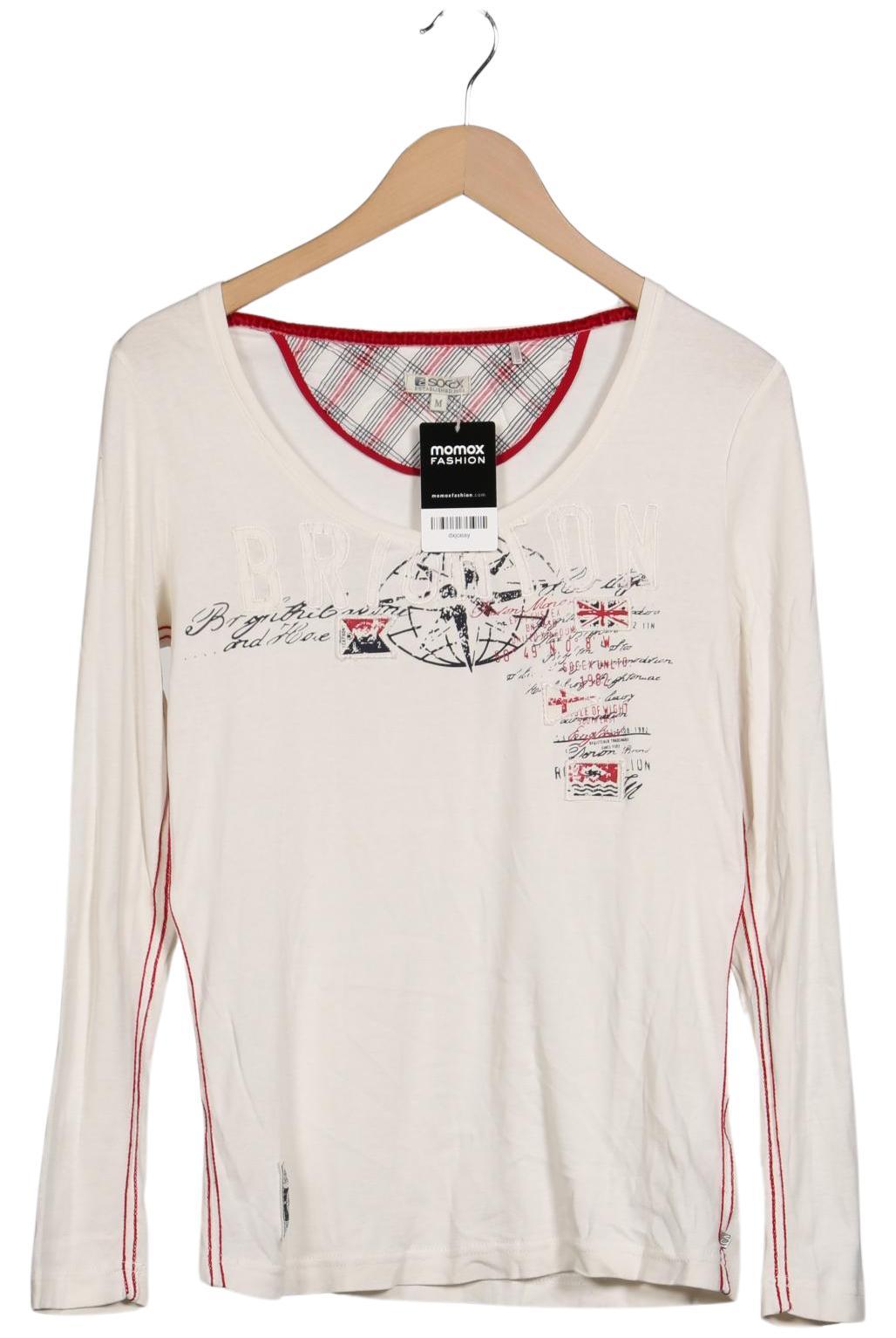 

Soccx Damen Langarmshirt, weiß, Gr. 38