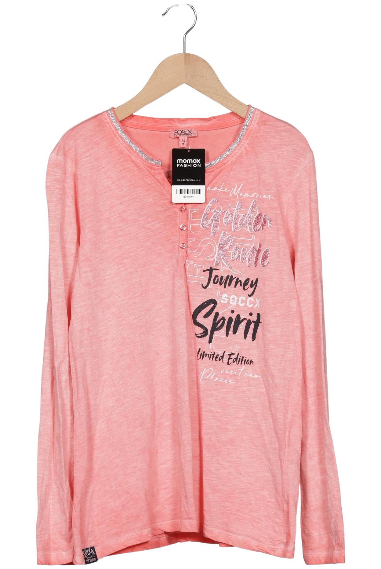 

Soccx Damen Langarmshirt, pink, Gr. 38