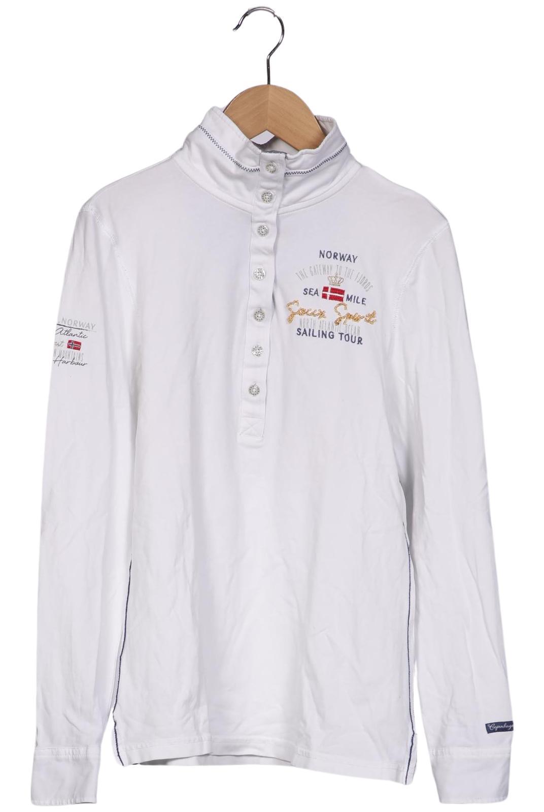 

Soccx Damen Langarmshirt, weiß, Gr. 38
