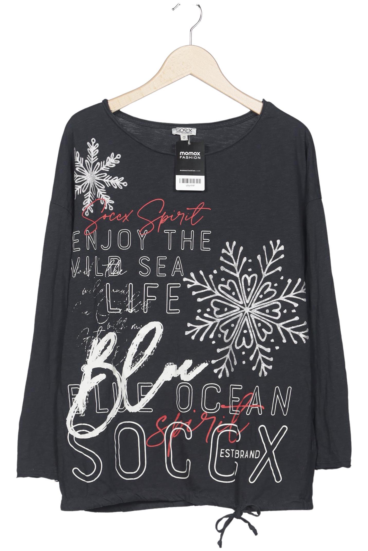 

Soccx Damen Langarmshirt, schwarz, Gr. 38