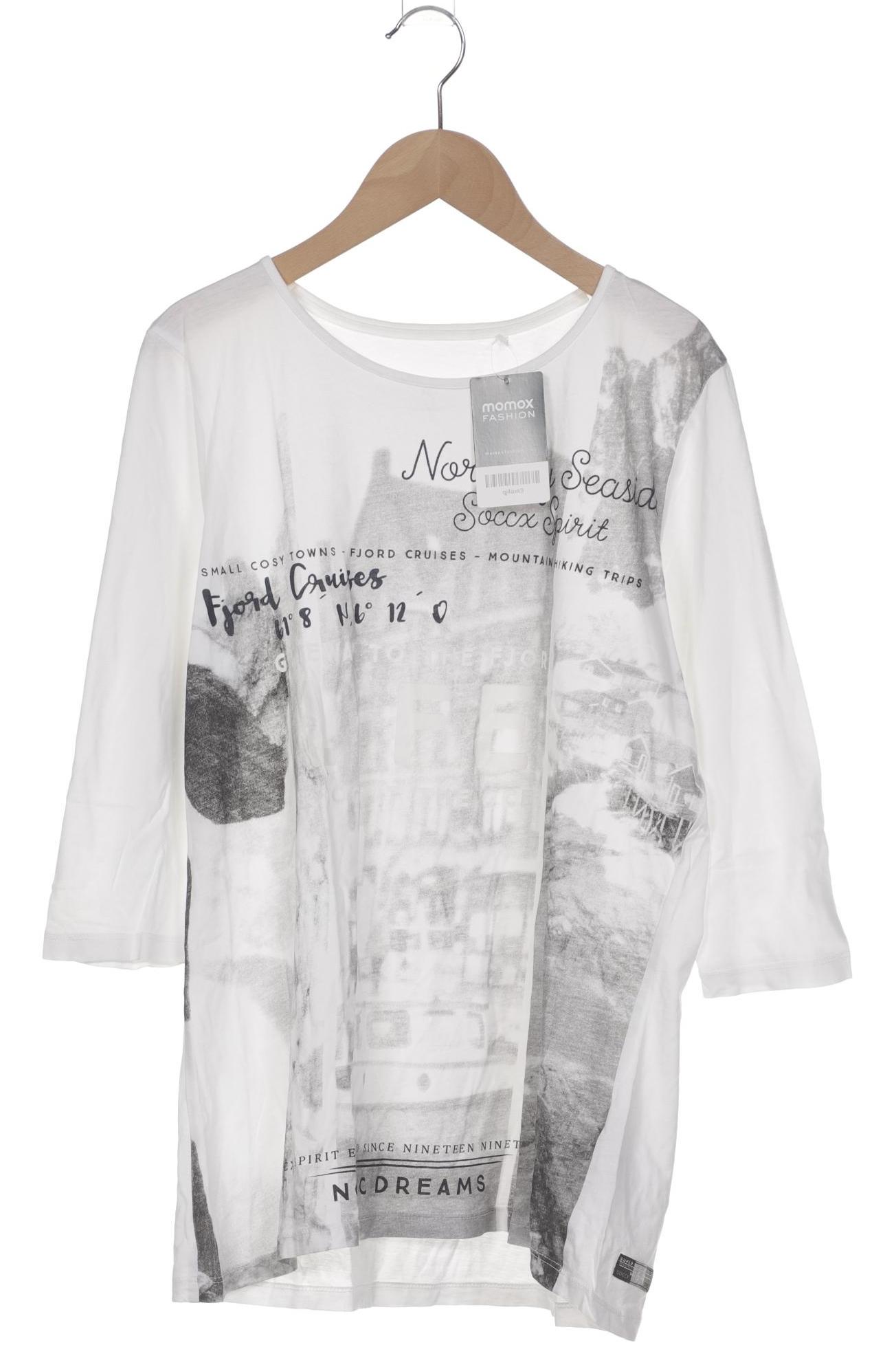 

Soccx Damen Langarmshirt, weiß, Gr. 38