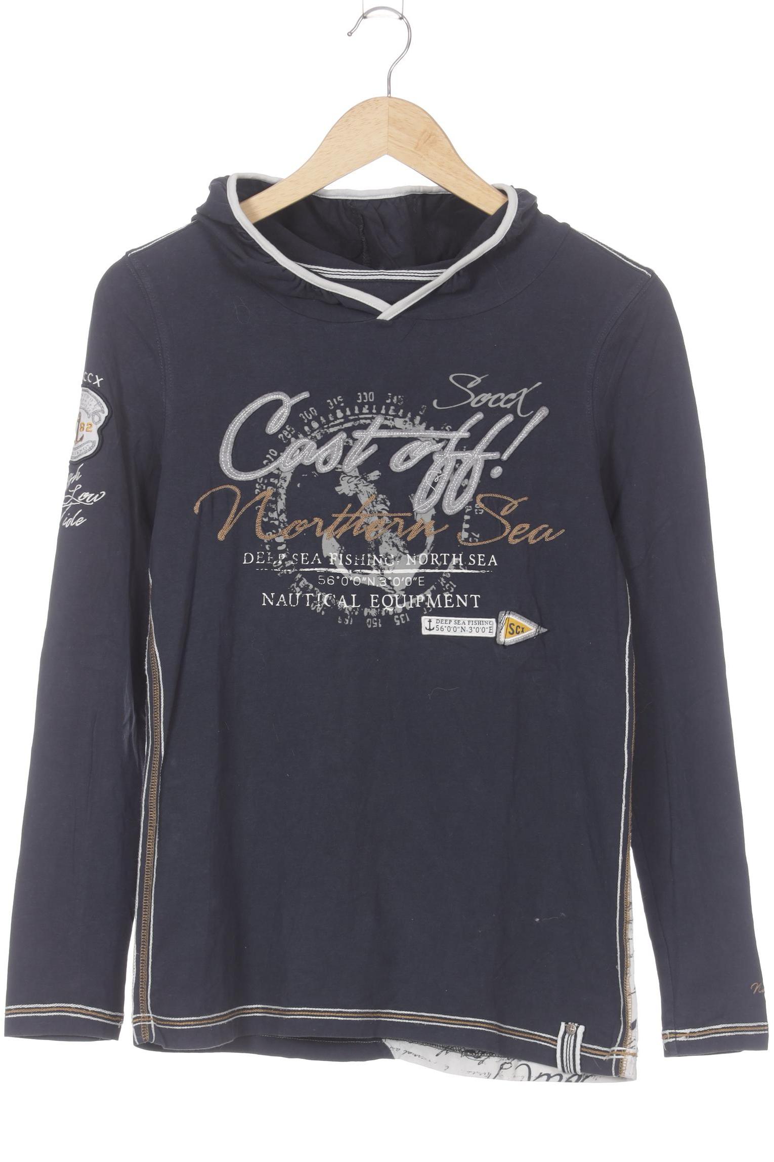 

Soccx Damen Langarmshirt, blau, Gr. 38