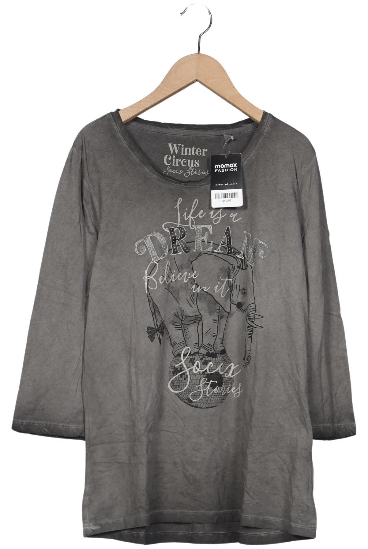

Soccx Damen Langarmshirt, grau, Gr. 40