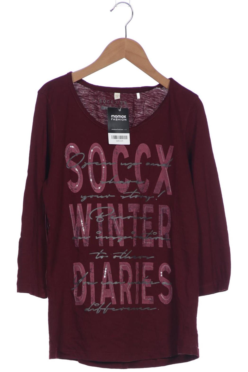 

Soccx Damen Langarmshirt, bordeaux, Gr. 36