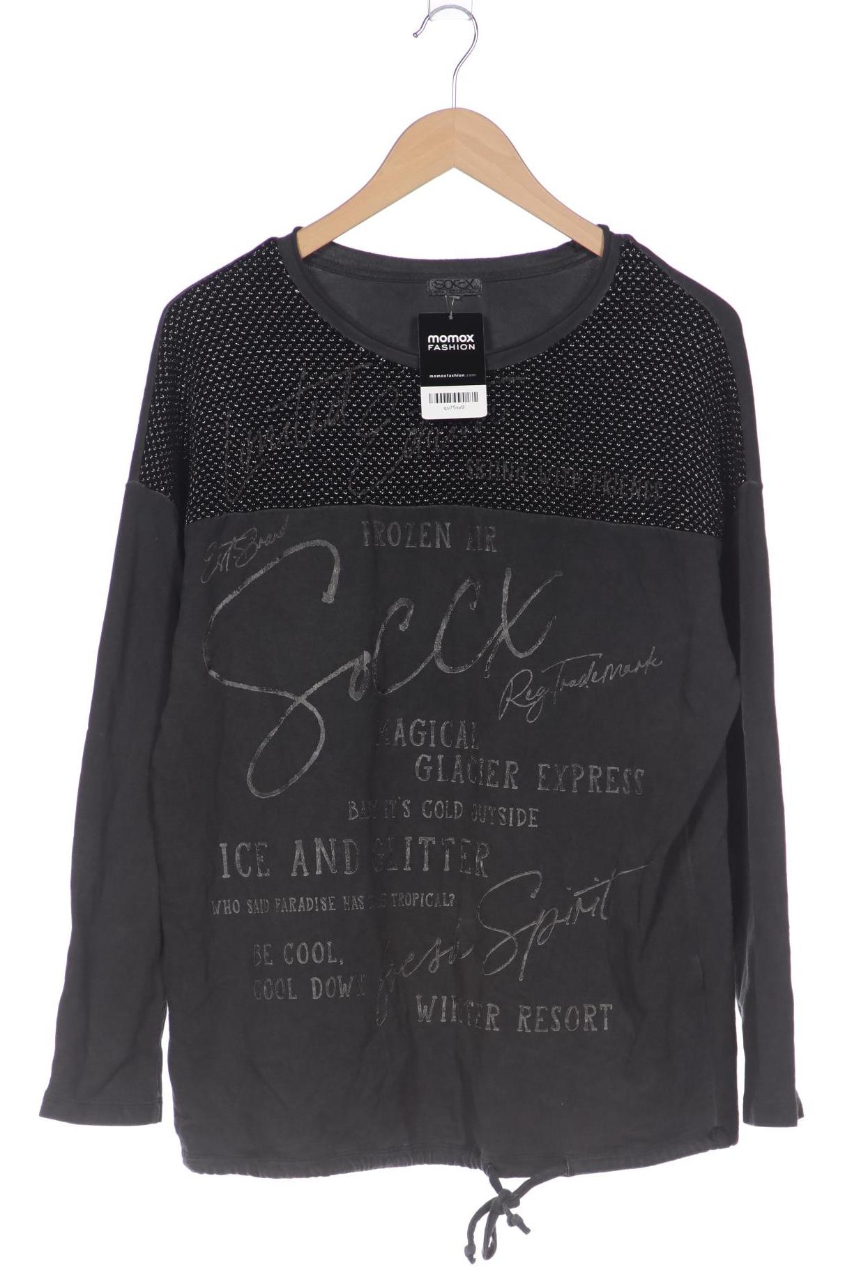 

Soccx Damen Langarmshirt, grau, Gr. 40
