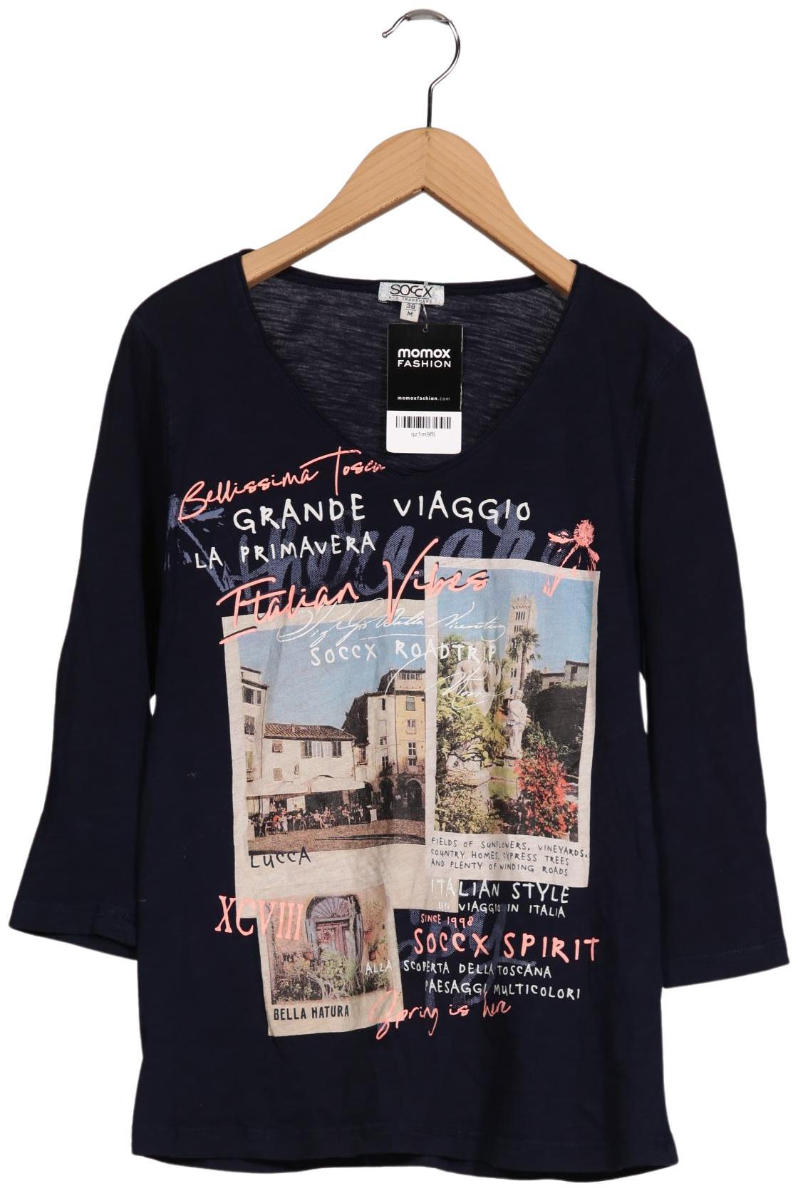

Soccx Damen Langarmshirt, marineblau, Gr. 38
