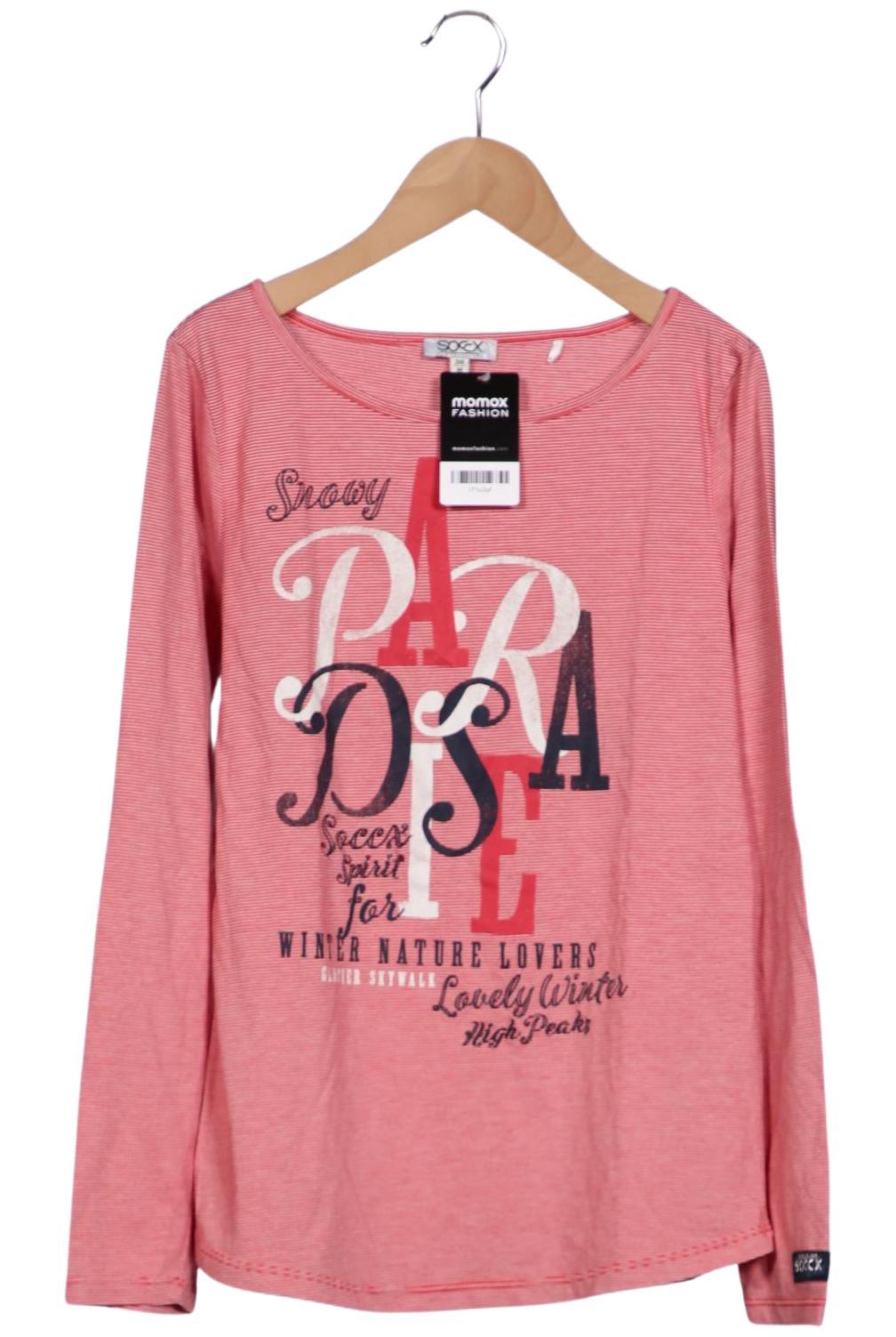 

Soccx Damen Langarmshirt, rot, Gr. 38