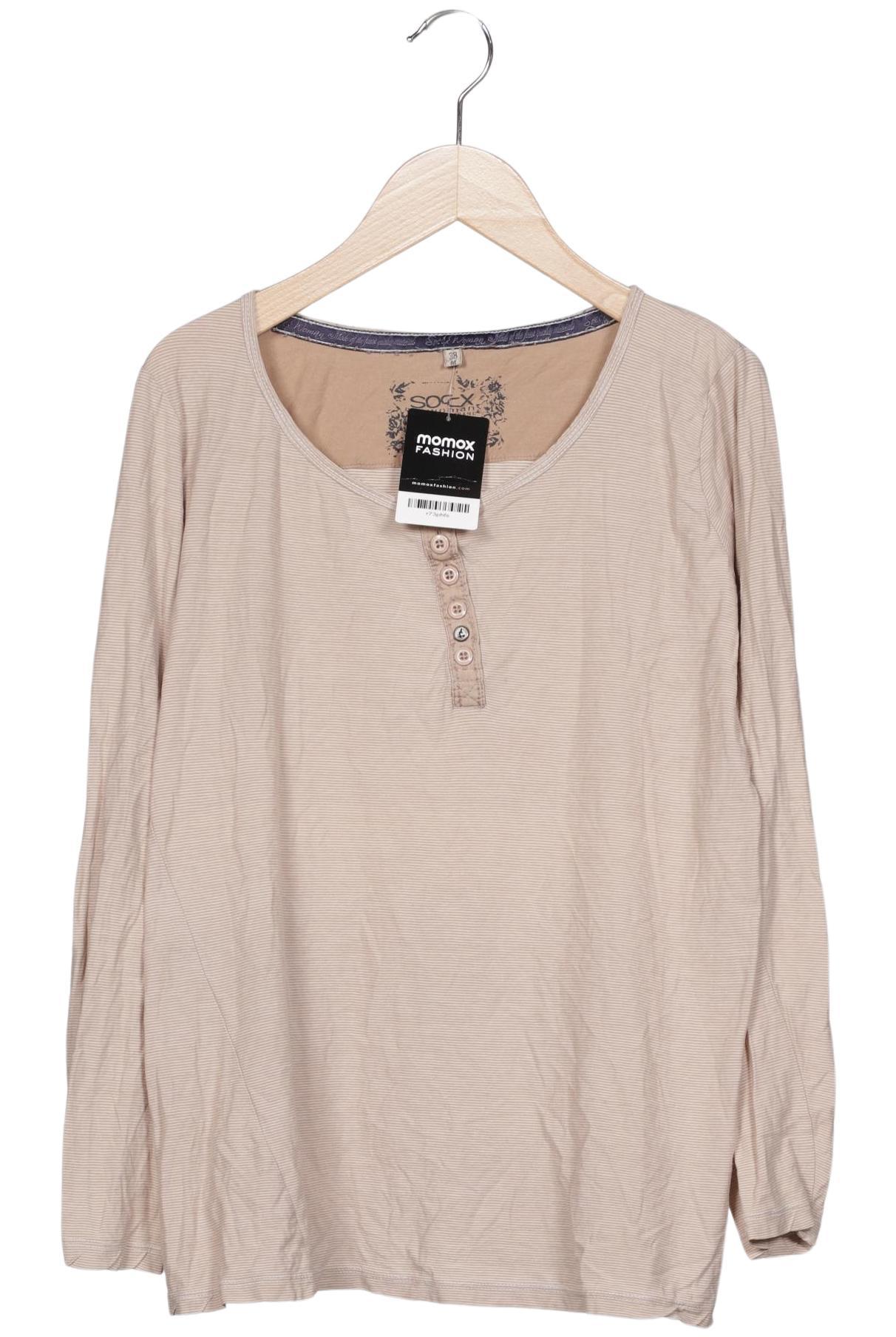 

Soccx Damen Langarmshirt, beige, Gr. 38