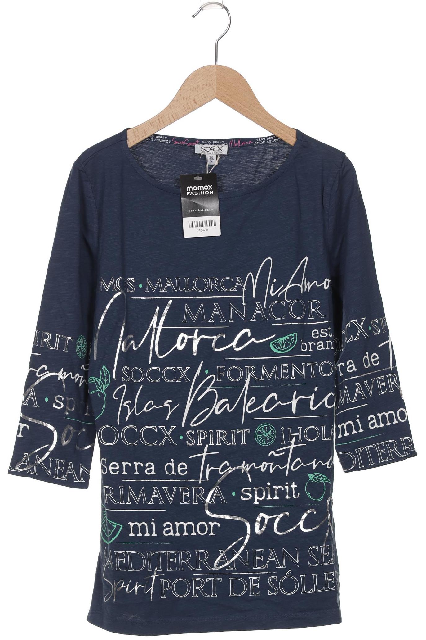 

Soccx Damen Langarmshirt, marineblau, Gr. 38