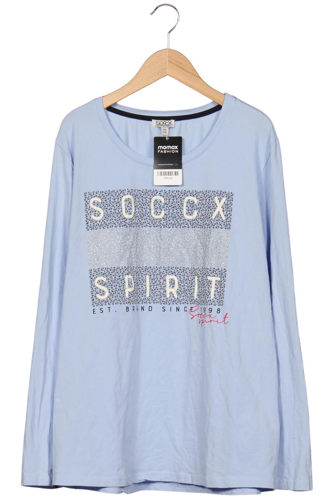 

Soccx Damen Langarmshirt, hellblau, Gr. 44