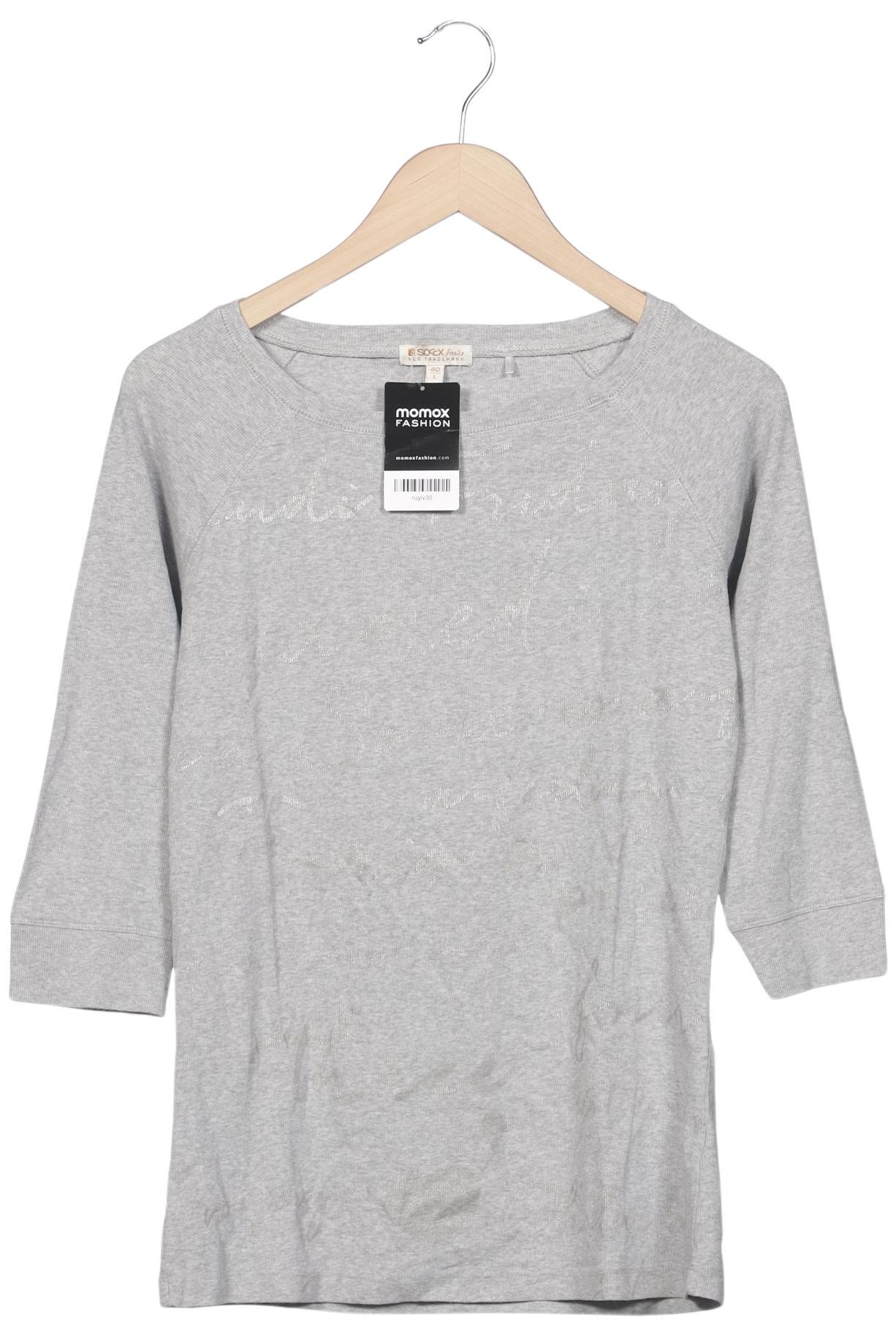 

Soccx Damen Langarmshirt, grau, Gr. 40