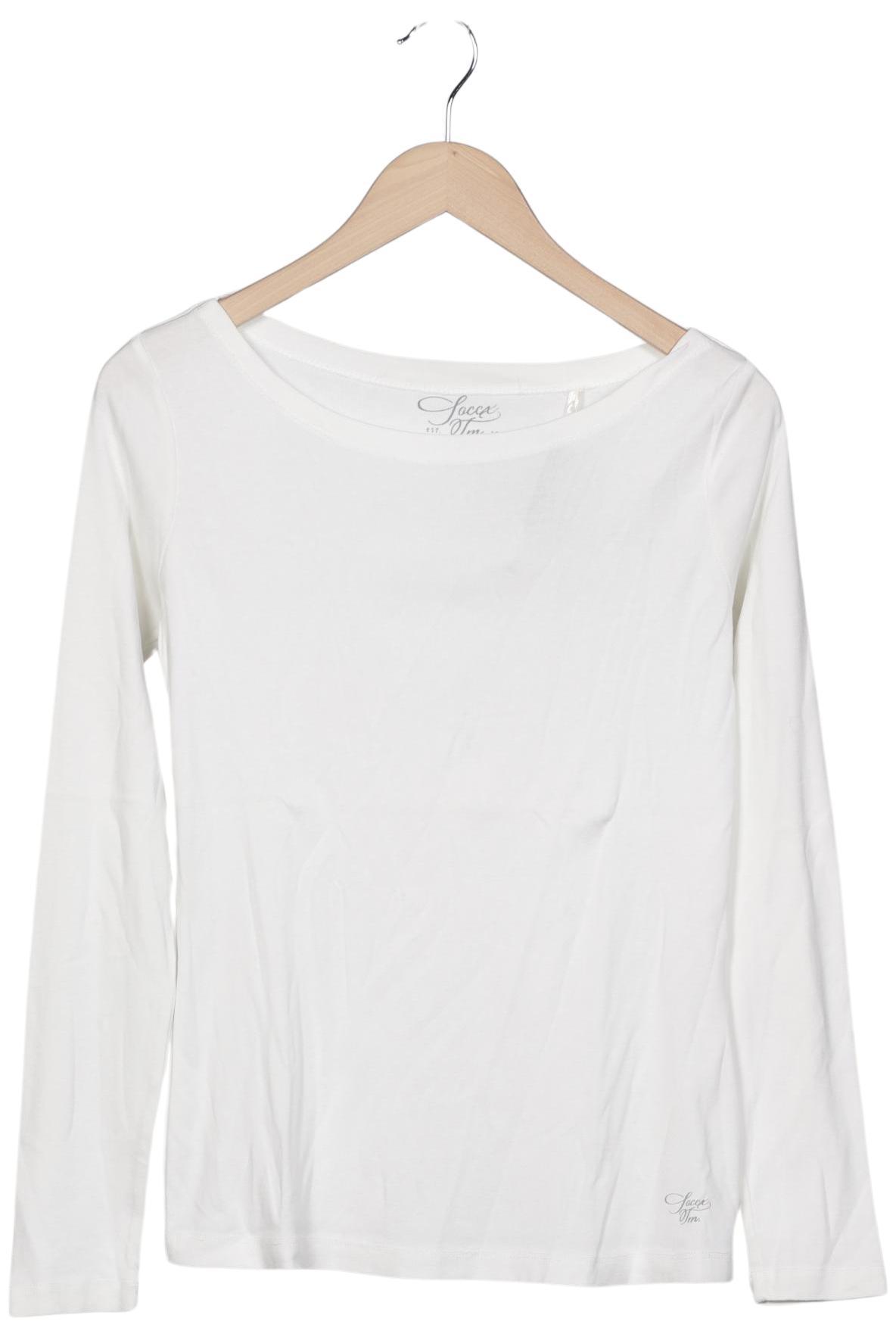 

Soccx Damen Langarmshirt, weiß, Gr. 40