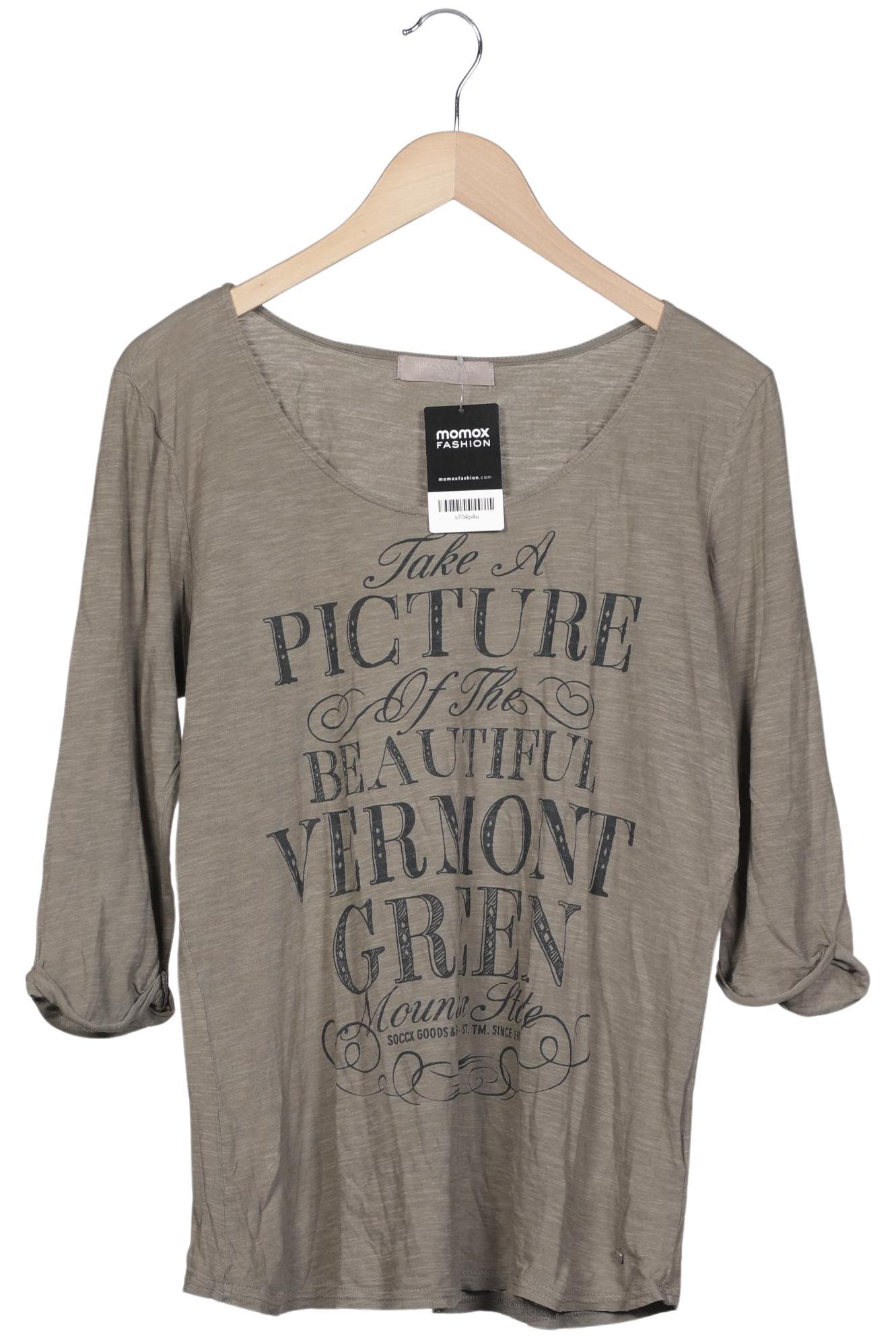 

Soccx Damen Langarmshirt, grau, Gr. 42
