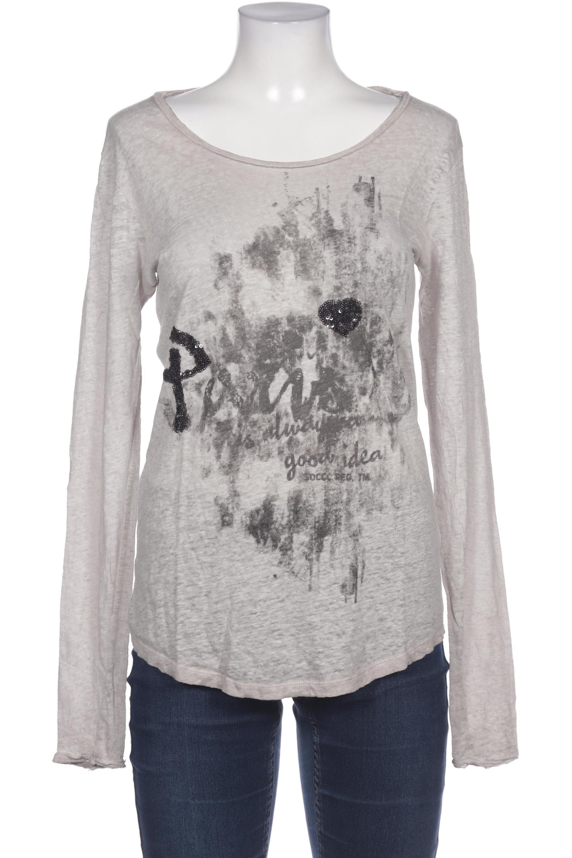 

Soccx Damen Langarmshirt, grau, Gr. 38