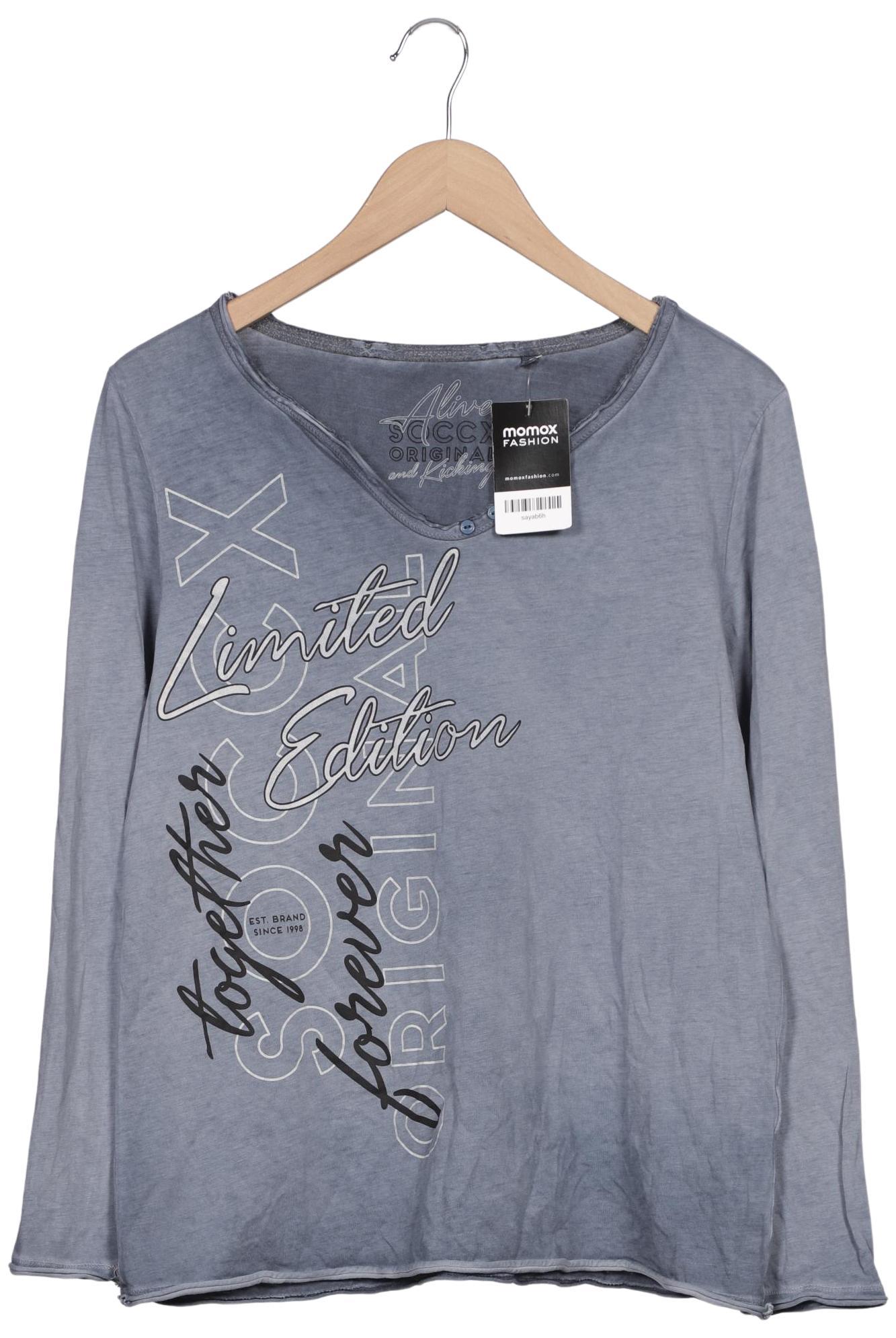 

Soccx Damen Langarmshirt, grau, Gr. 42