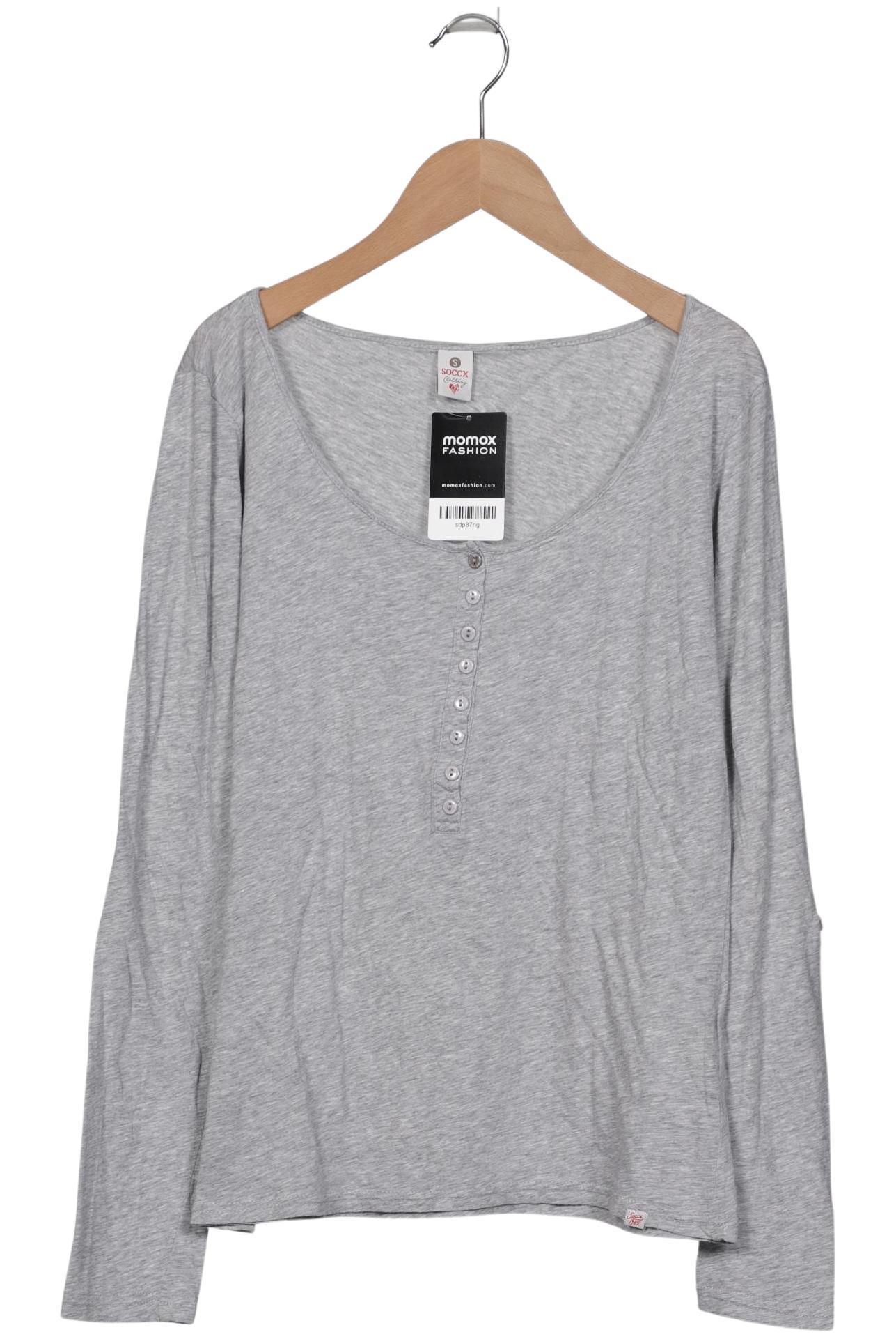 

Soccx Damen Langarmshirt, grau, Gr. 36