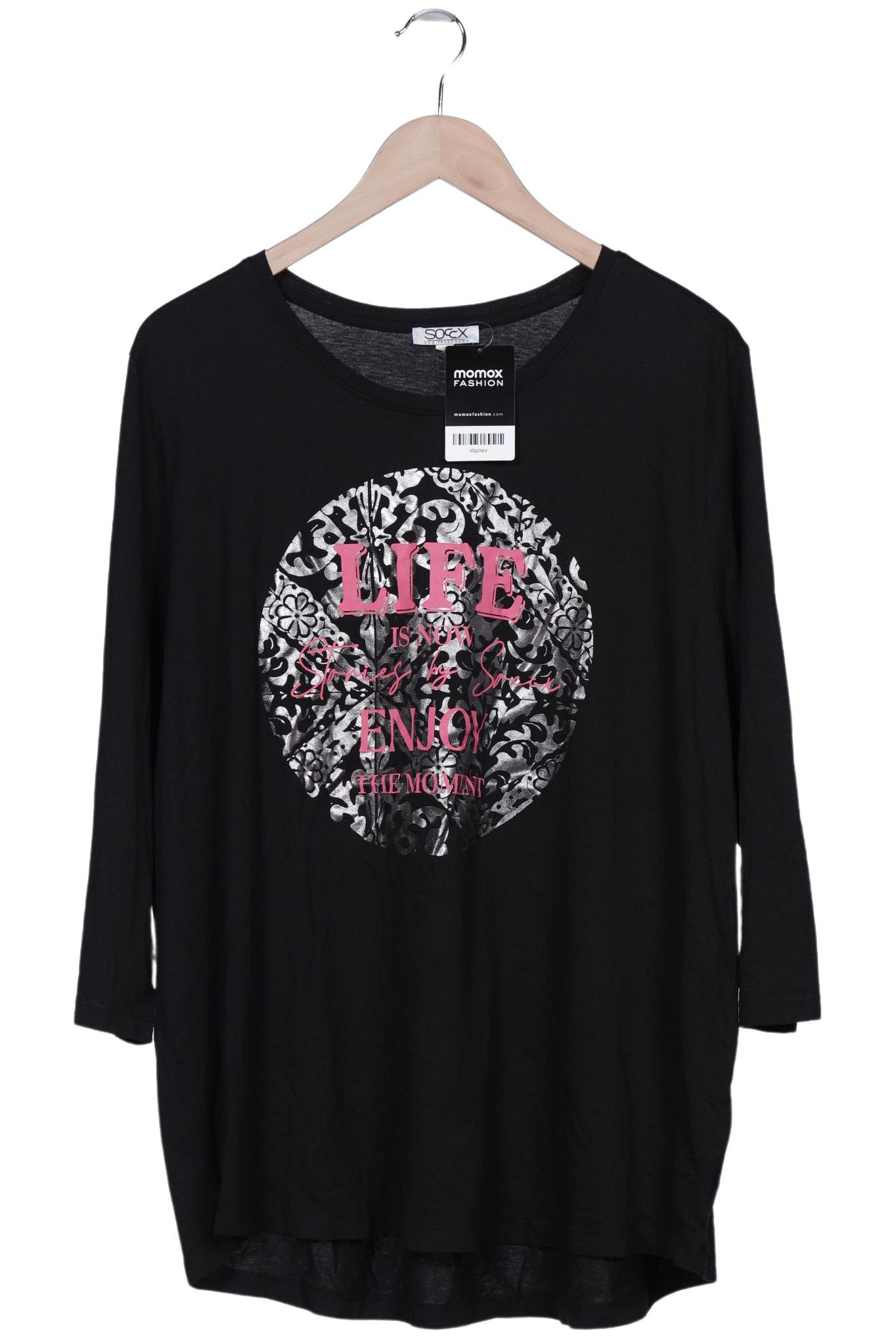 

Soccx Damen Langarmshirt, schwarz, Gr. 46