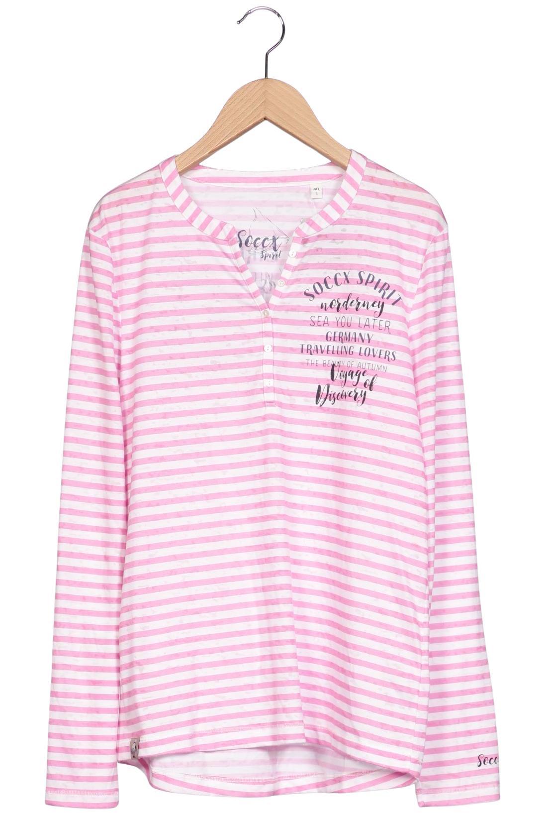 

Soccx Damen Langarmshirt, pink, Gr. 40