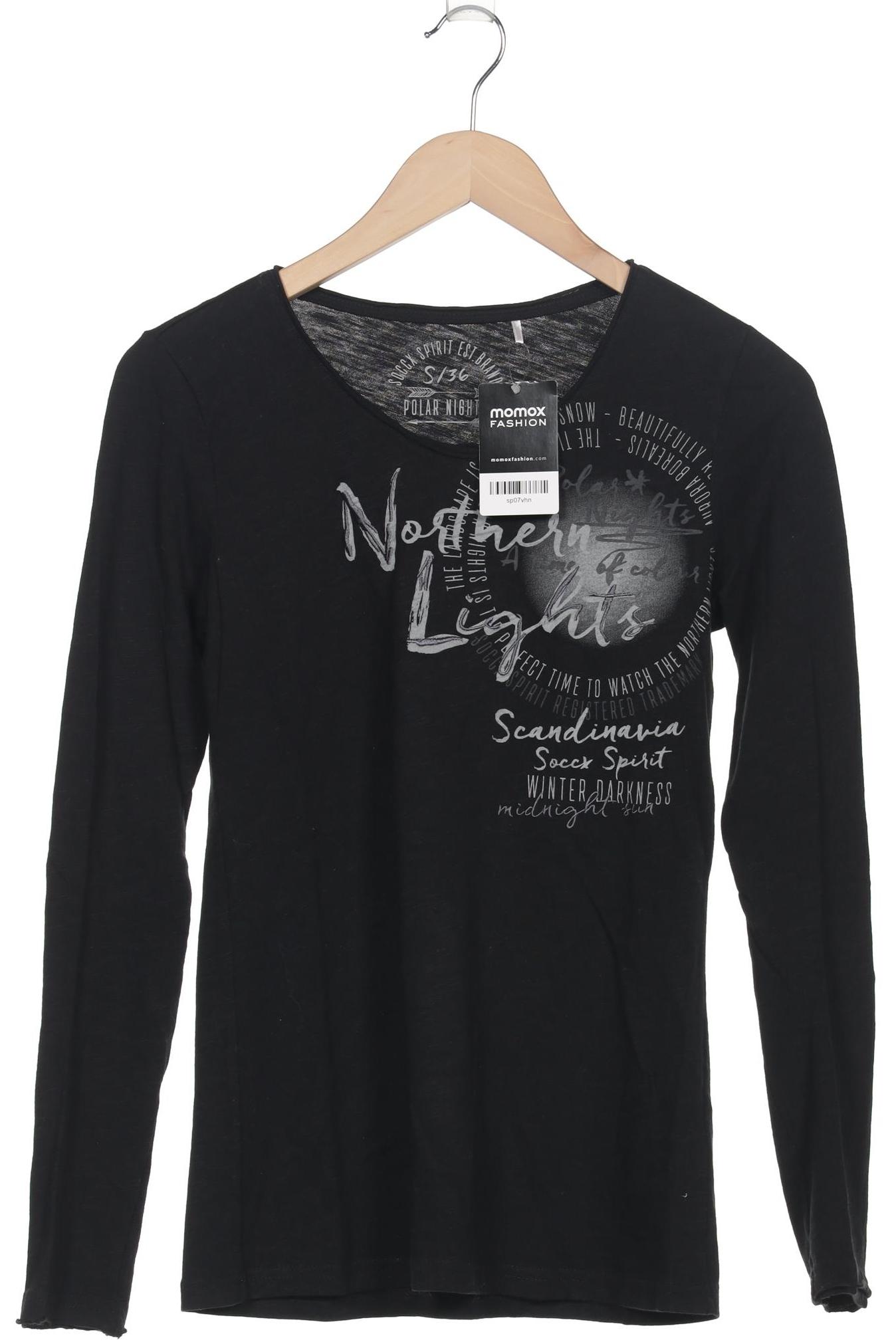 

Soccx Damen Langarmshirt, schwarz, Gr. 36