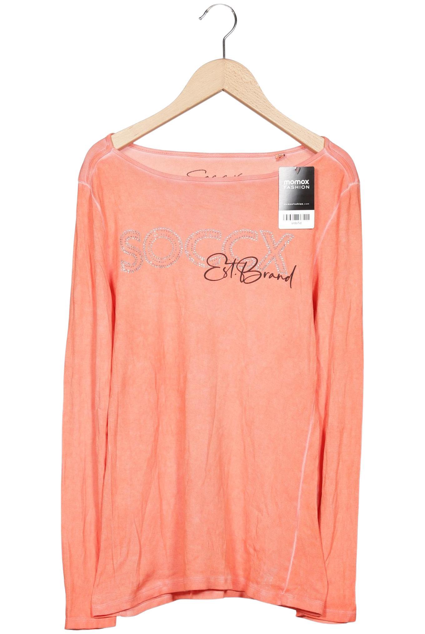 

Soccx Damen Langarmshirt, orange, Gr. 38