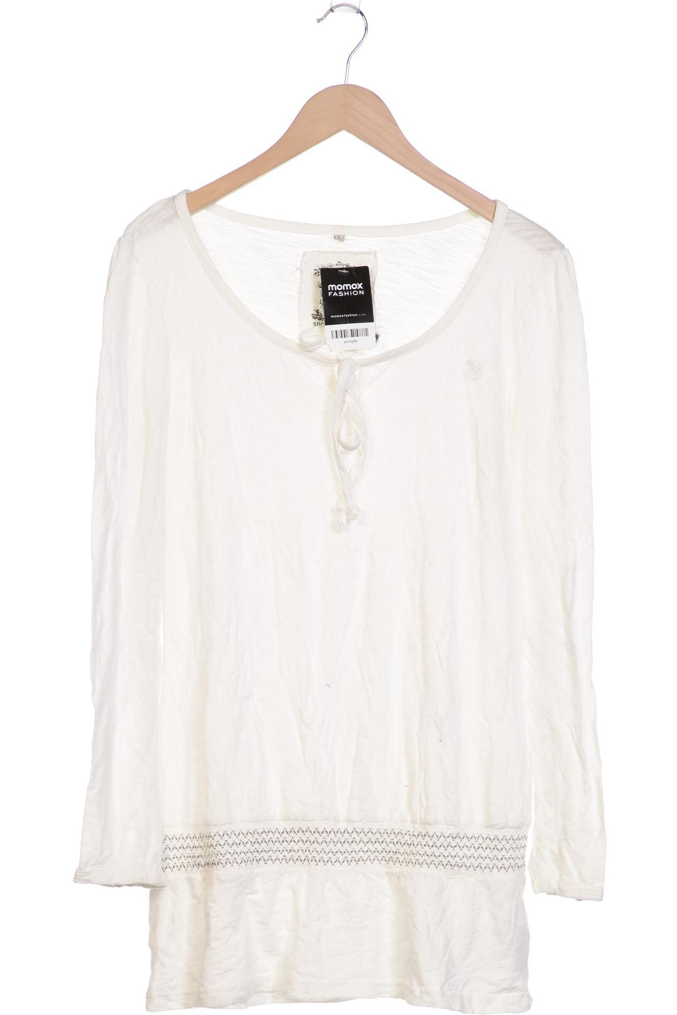 

Soccx Damen Langarmshirt, weiß, Gr. 42