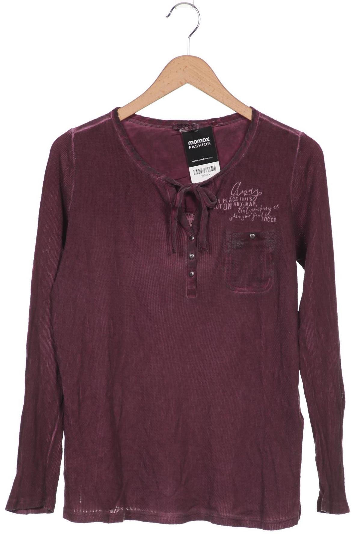 

SOCCX Damen Langarmshirt, bordeaux