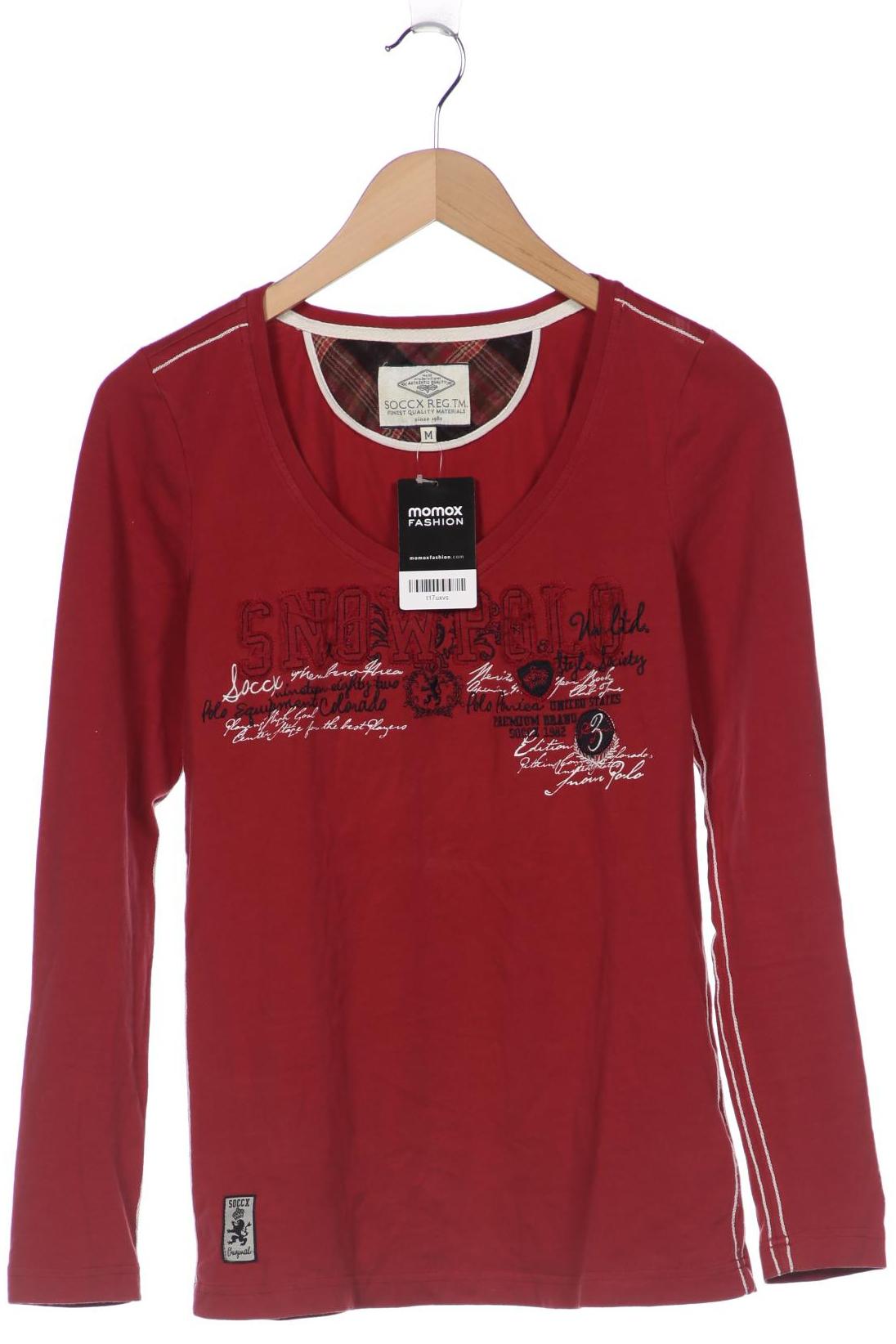 

SOCCX Damen Langarmshirt, bordeaux