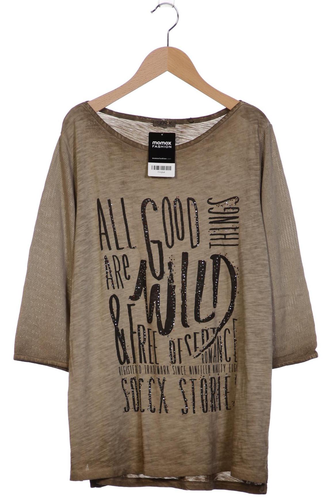 

Soccx Damen Langarmshirt, braun, Gr. 42