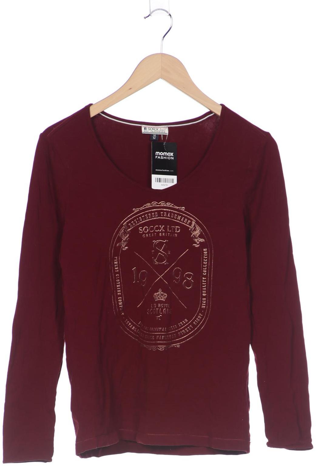

Soccx Damen Langarmshirt, bordeaux, Gr. 38