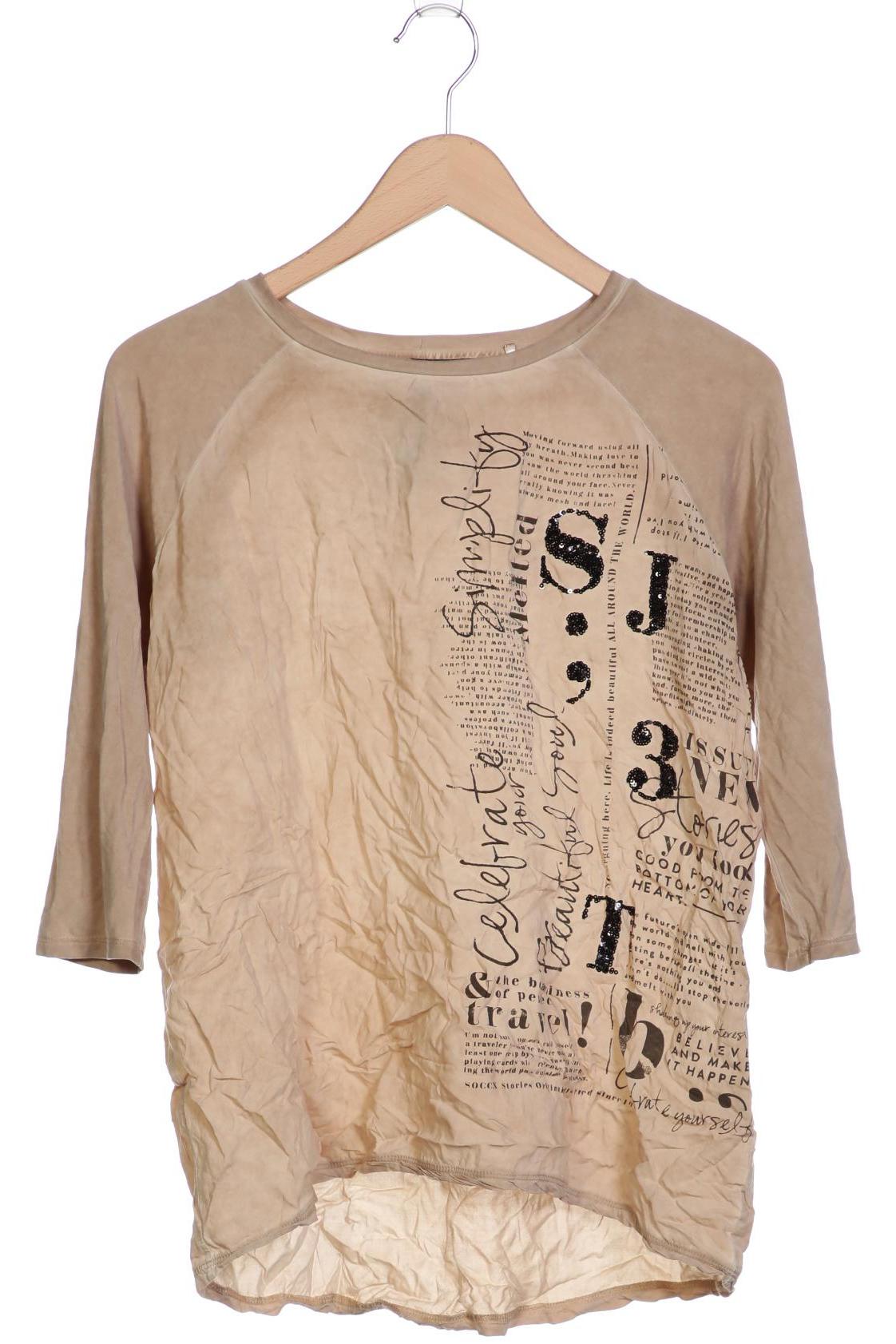 

SOCCX Damen Langarmshirt, beige