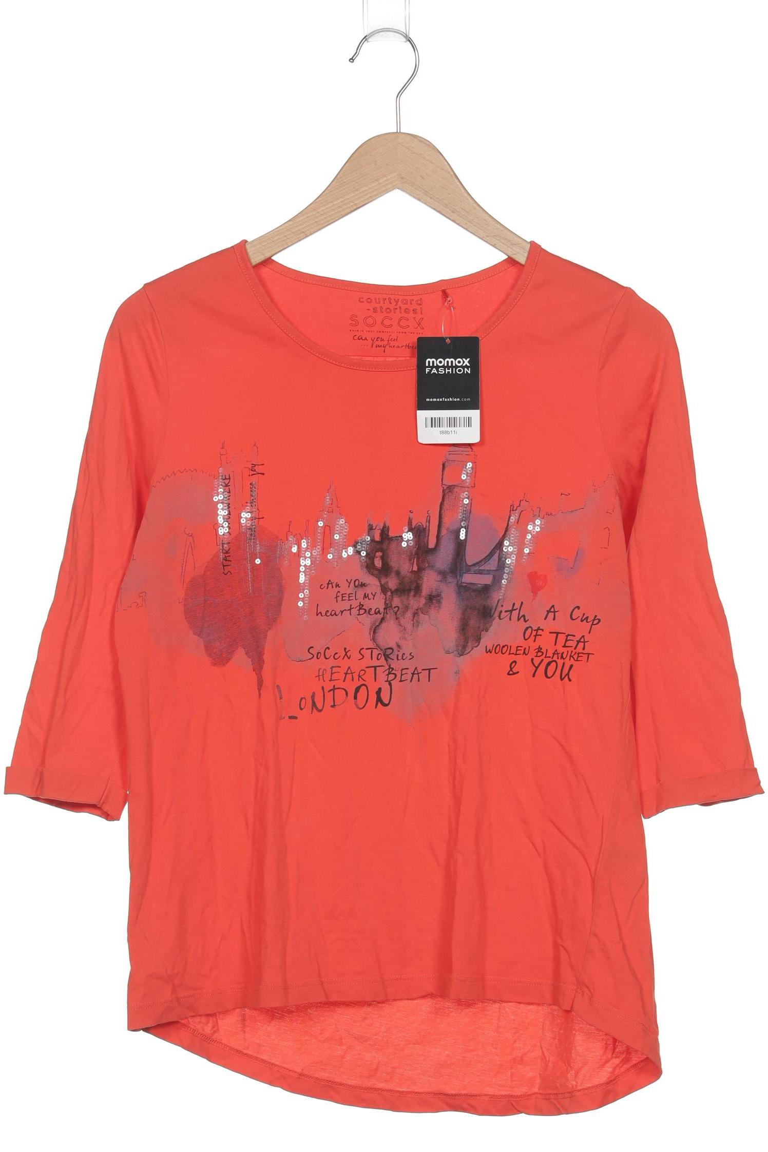 

Soccx Damen Langarmshirt, orange, Gr. 42