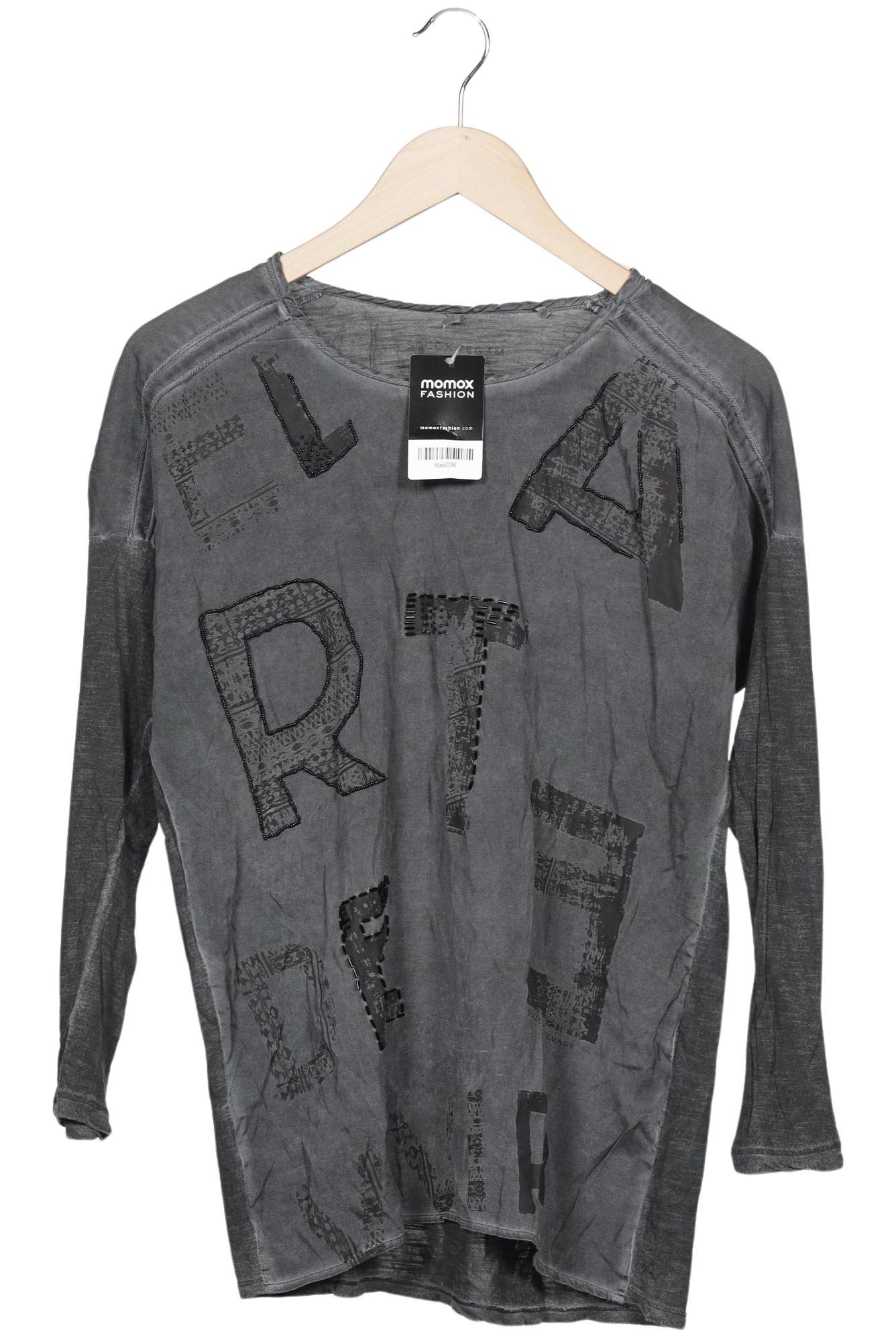 

Soccx Damen Langarmshirt, grau, Gr. 38