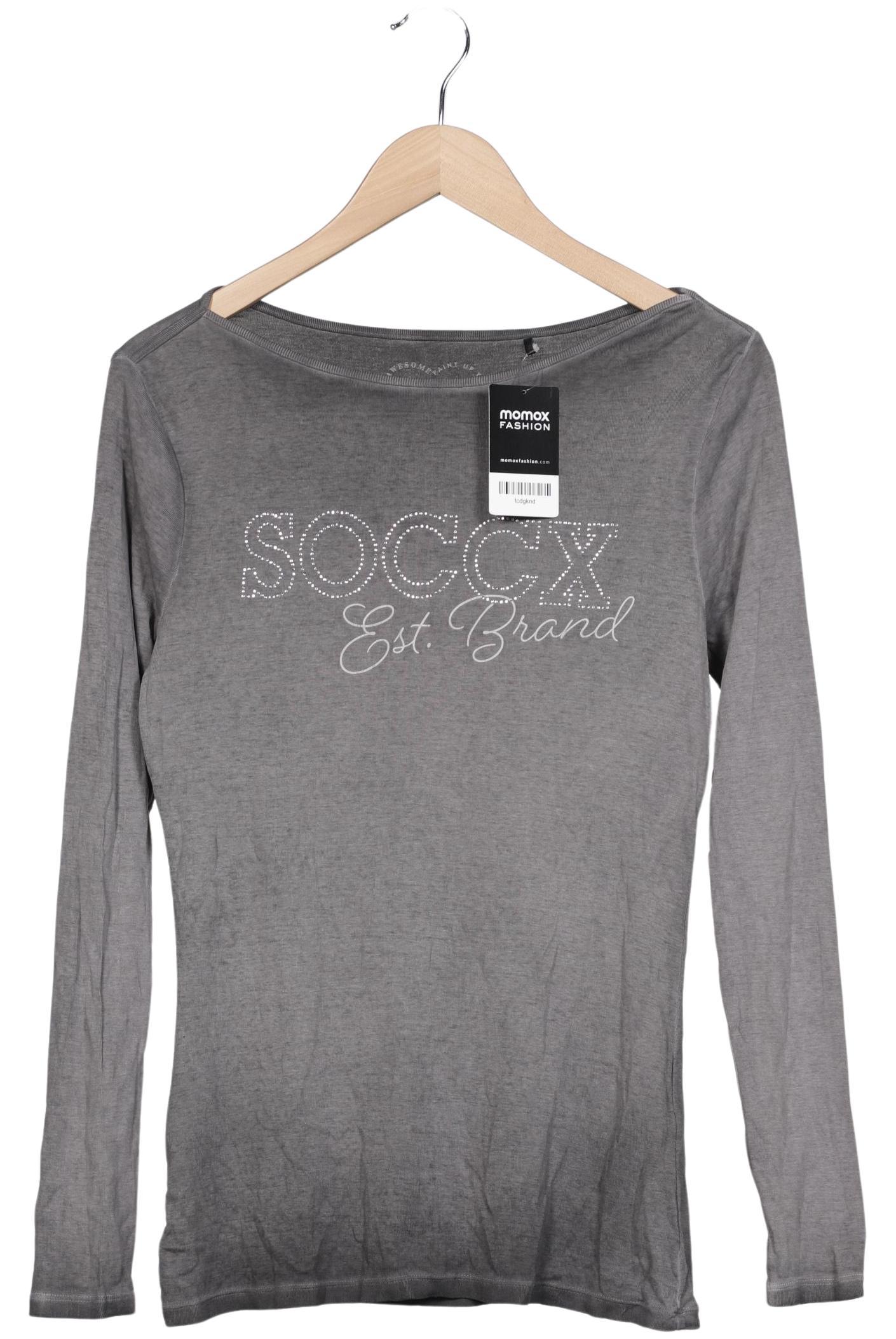 

Soccx Damen Langarmshirt, grau, Gr. 40