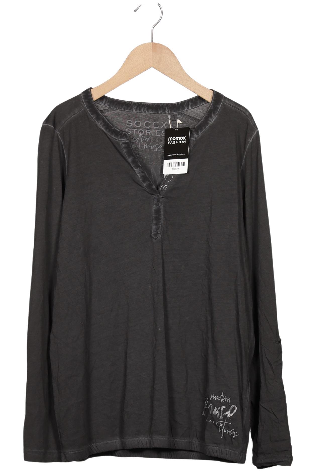 

Soccx Damen Langarmshirt, grau, Gr. 38