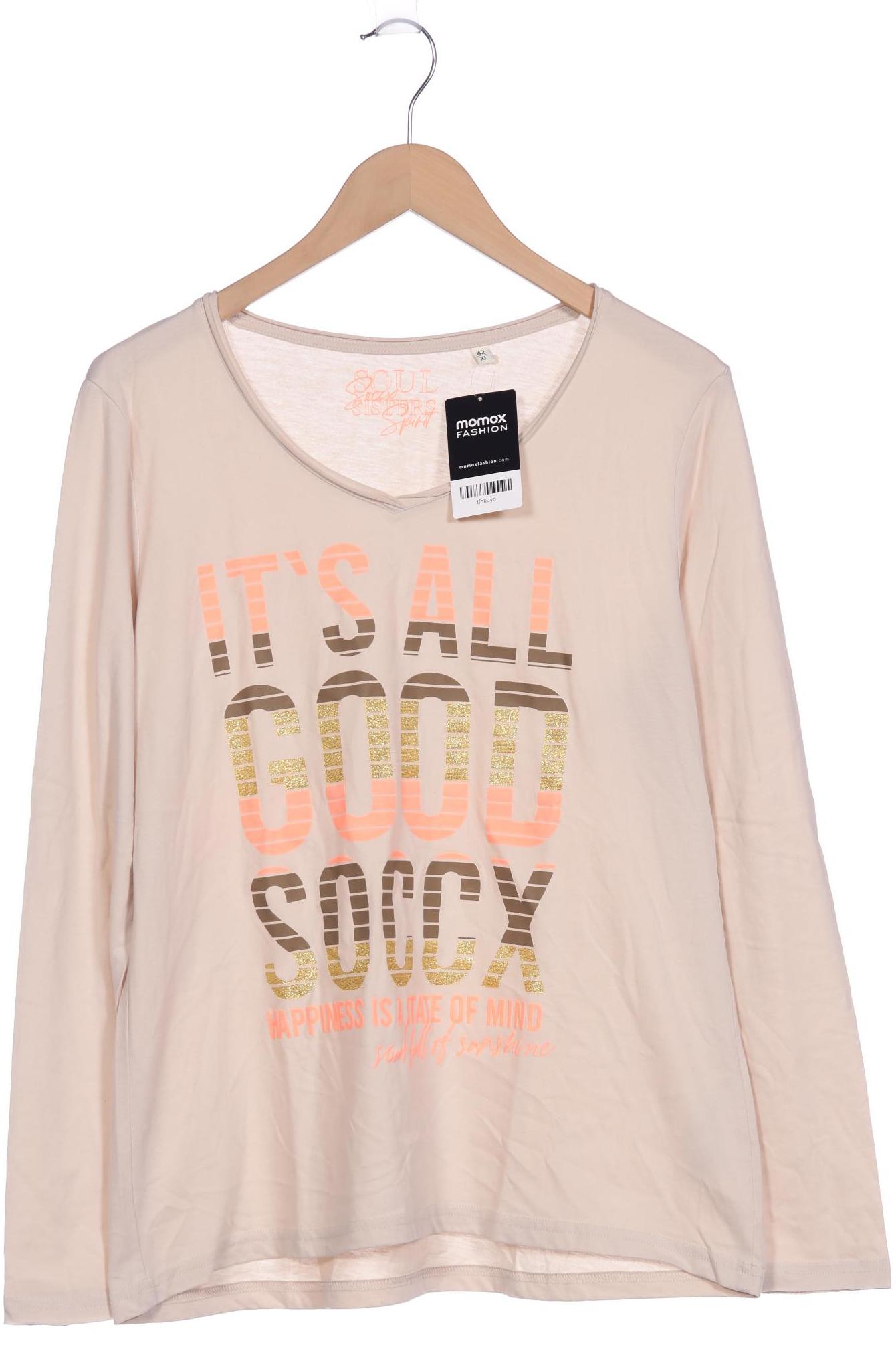 

Soccx Damen Langarmshirt, beige, Gr. 42